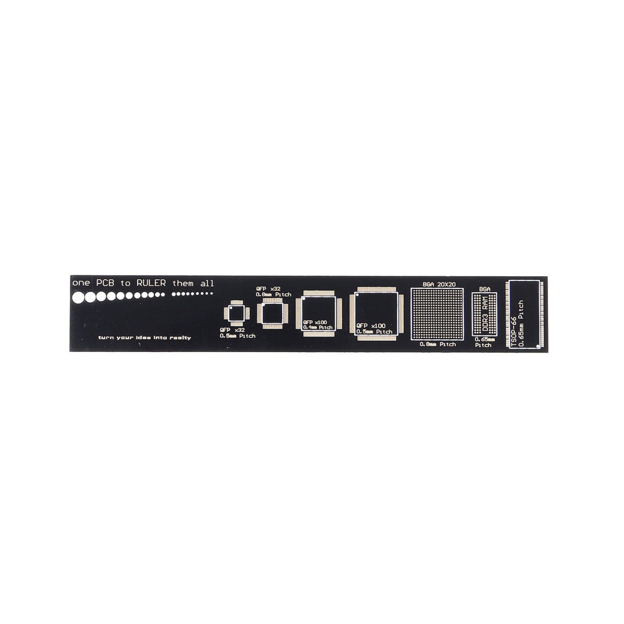 15CM PCB Ruler For Electronic Engineers Measuring Tool PCB Reference Ruler Chip IC SMD Diode Transistor Package Electronic