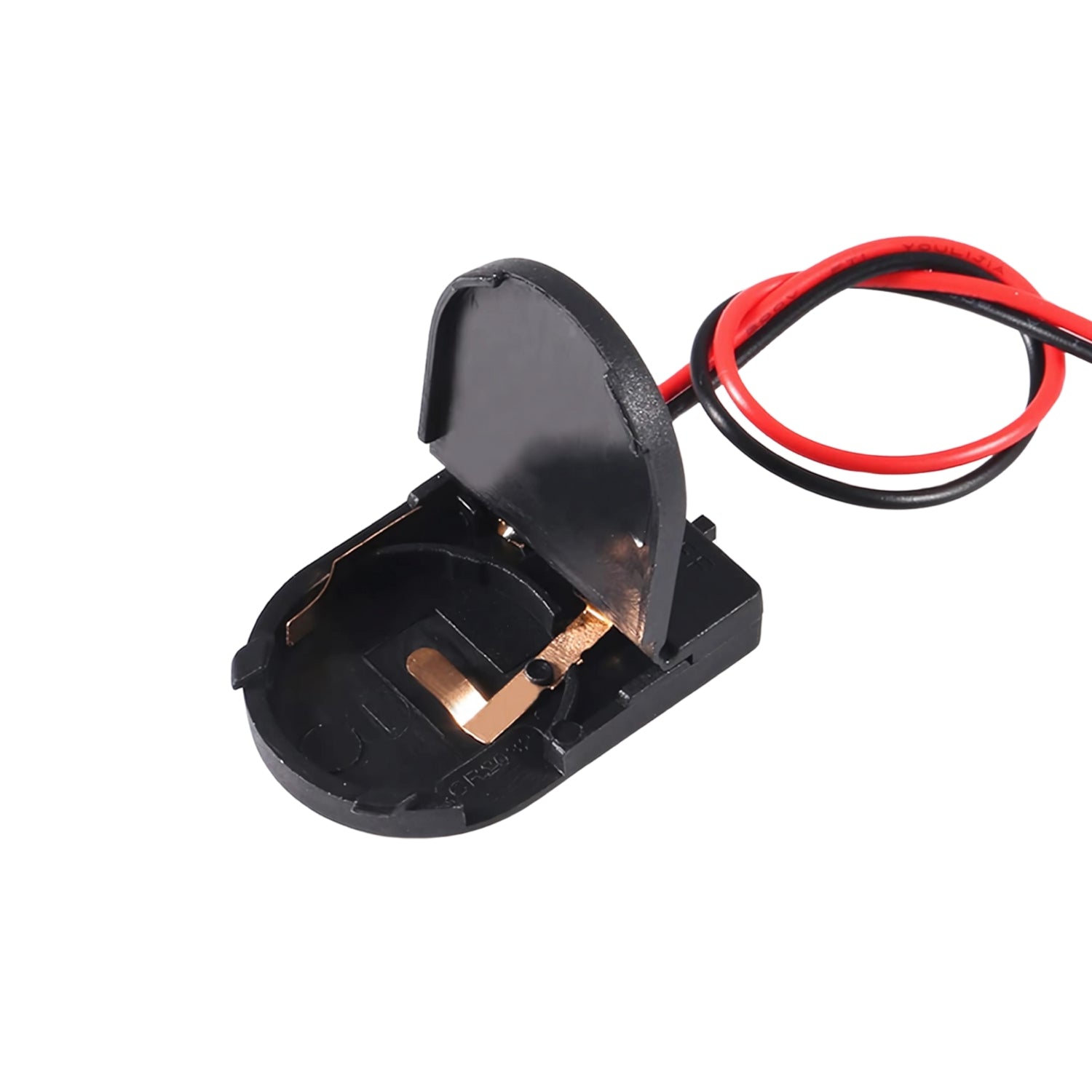 1x2032_Wired_Black_Battery_Holder