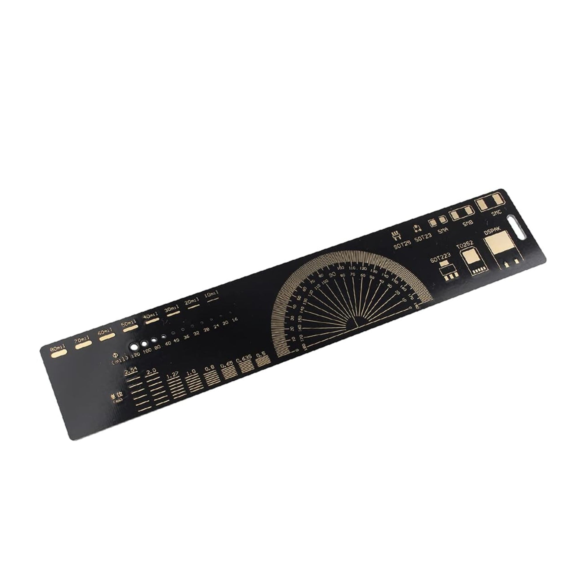 20CM PCB Ruler For Electronic Engineers Measuring Tool PCB Reference Ruler Chip IC SMD Diode Transistor Package Electronic