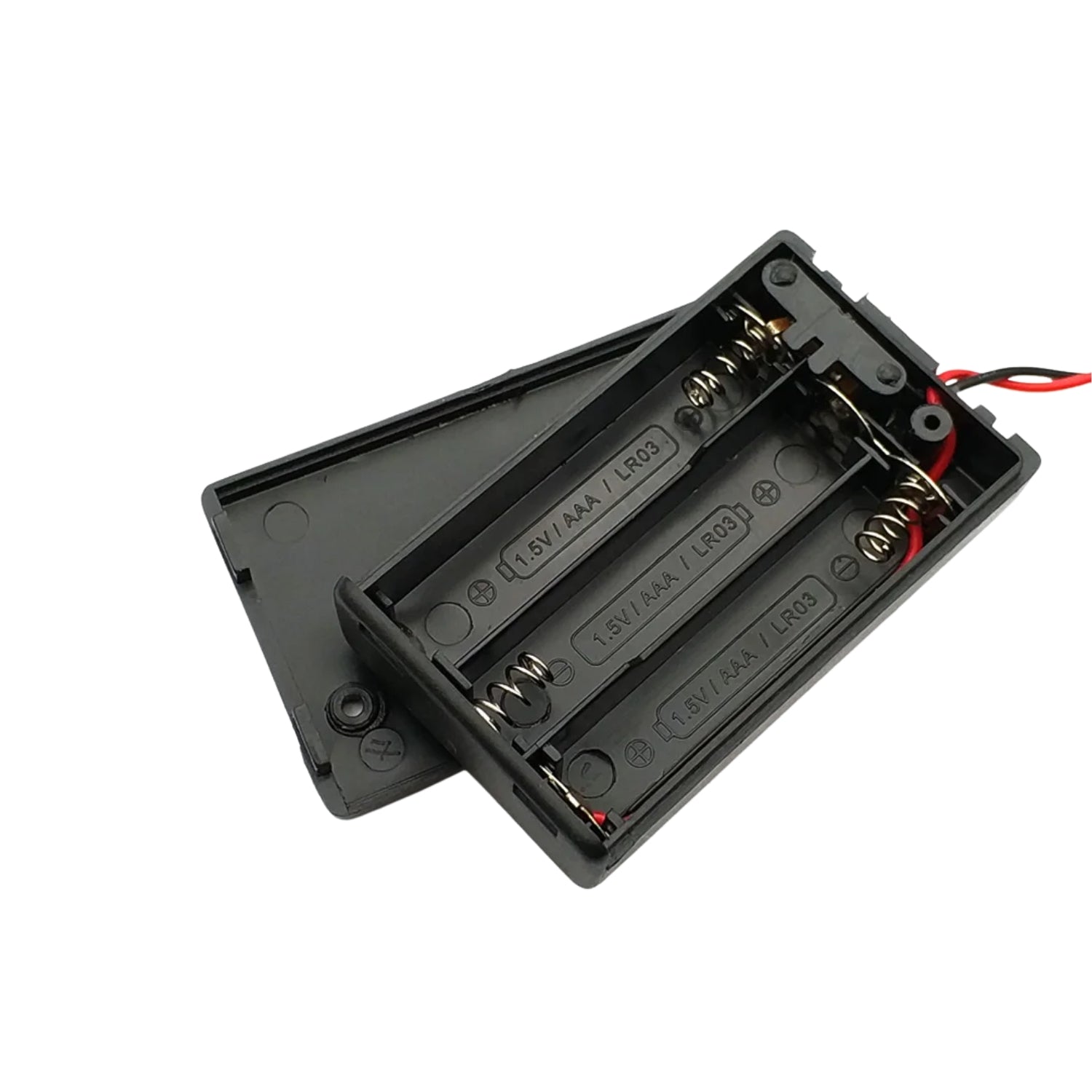 3xAAA Battery Holder With Cover