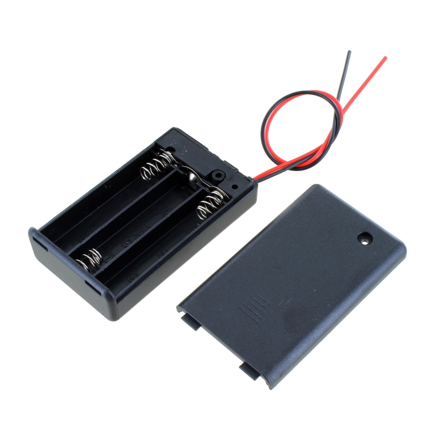 3xAAA Battery Holder With Cover