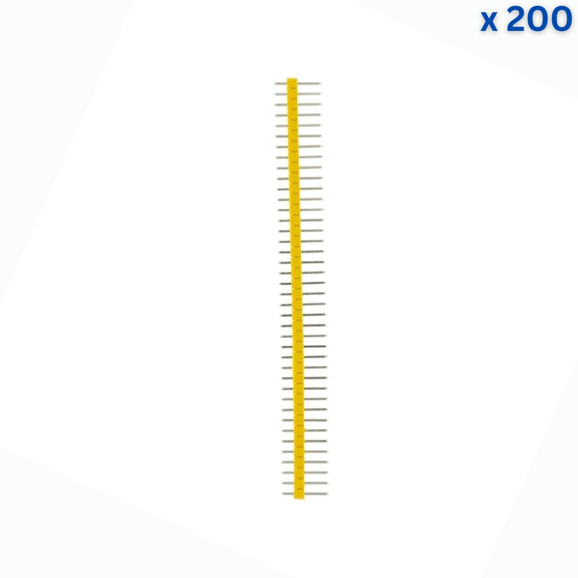 40X1 10mm 2.54mm Male Pin Header - Yellow