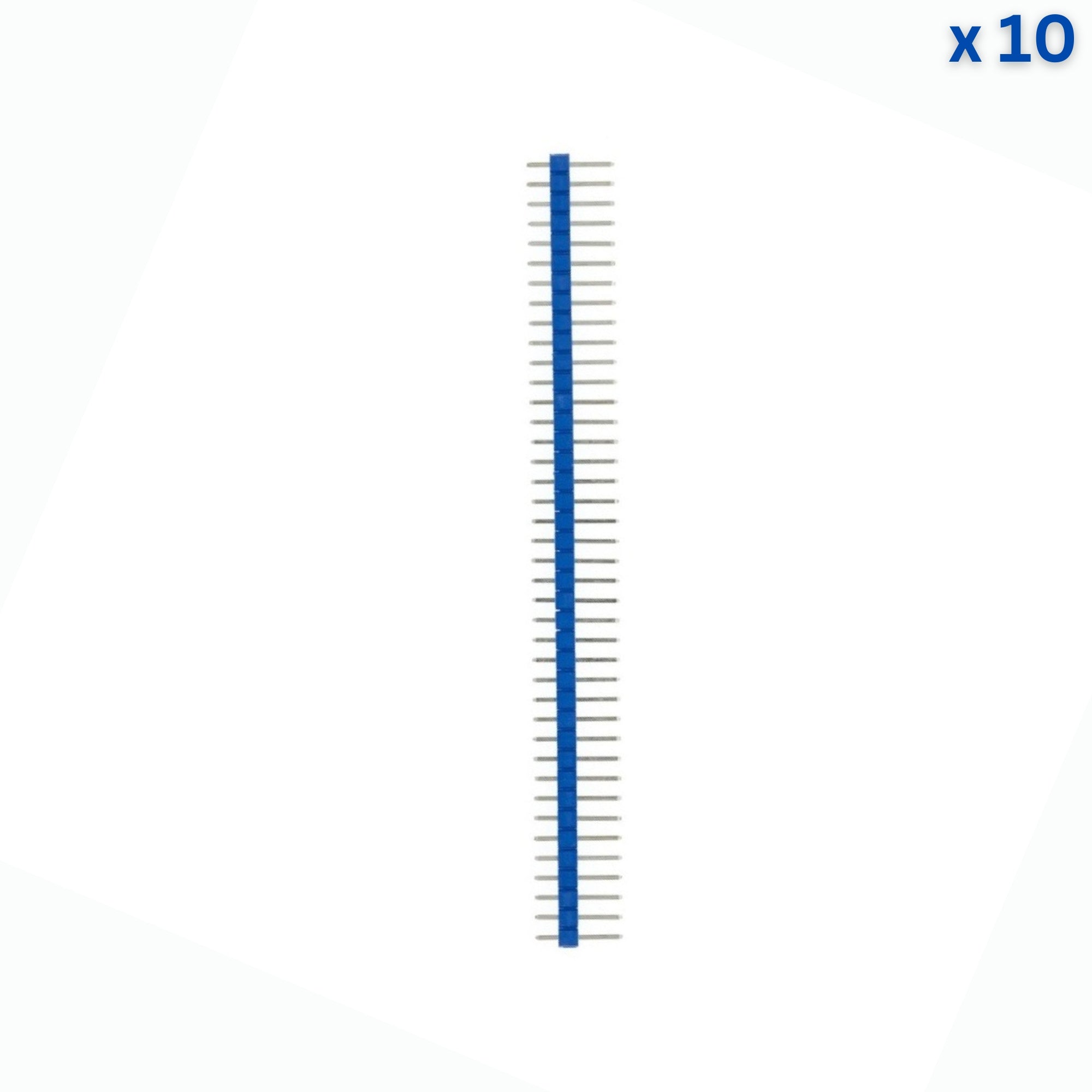 40X1 10mm 2.54mm Male Pin Header - Blue