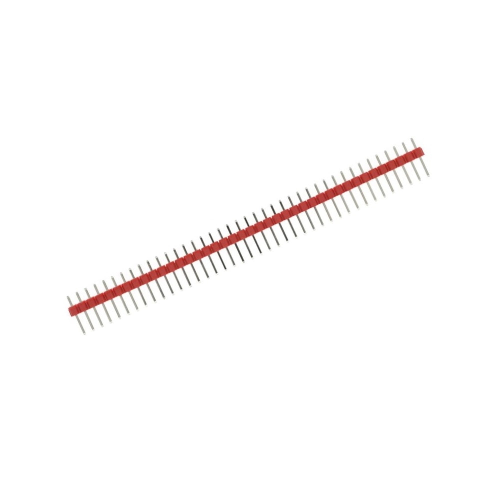 40X1 10mm 2.54mm Male Pin Header - Red