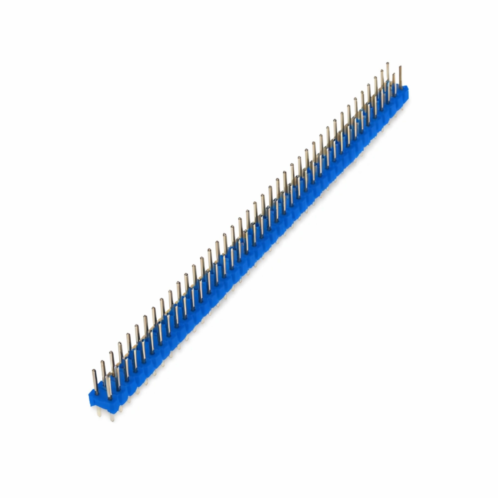 40x2 10mm 2.54mm Male Pin Header - Blue