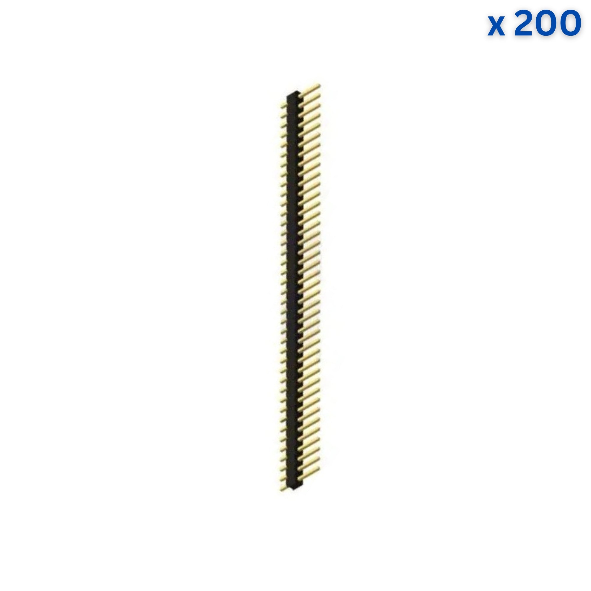40x1 10mm 2.54mm Gold Male Pin Header