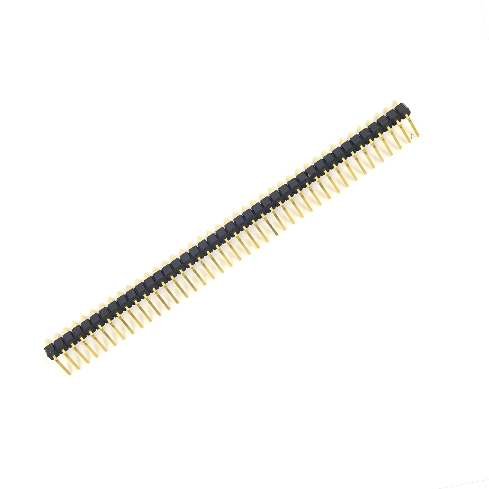 40x1 10mm 2.54mm Pitch Right Angle Gold Male Pin Header