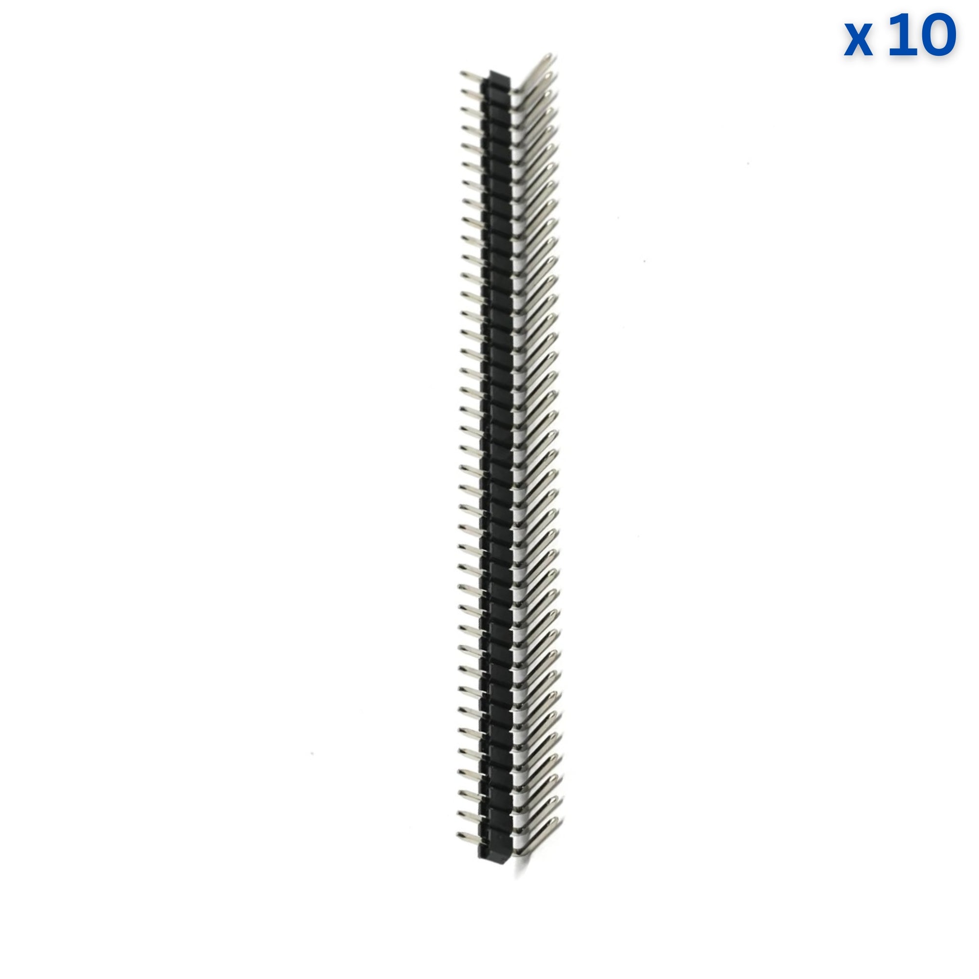 40x1 10mm 2.54mm Pitch Right Angle Male Pin Header