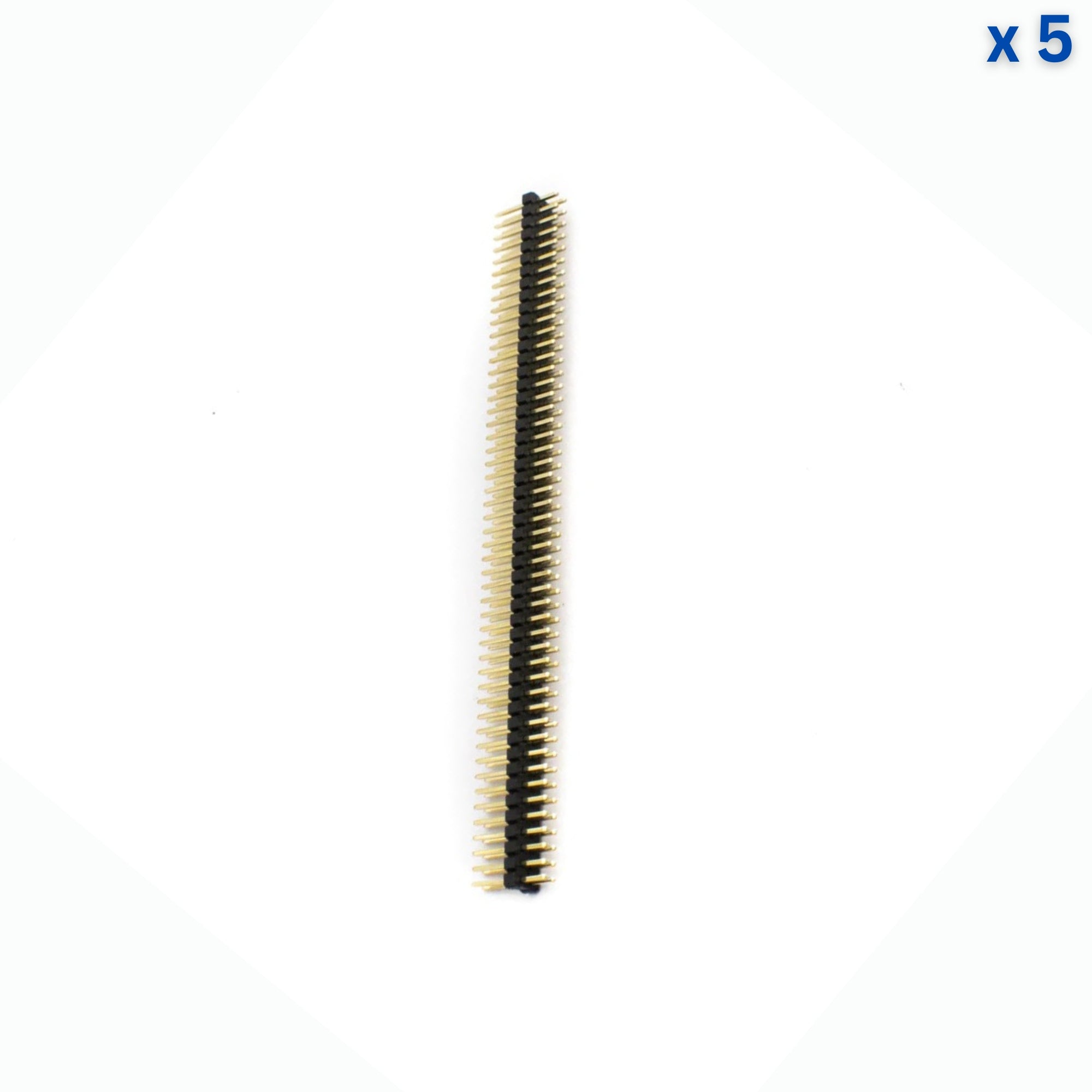 40x2 10mm 2.54mm Gold Male Pin Header