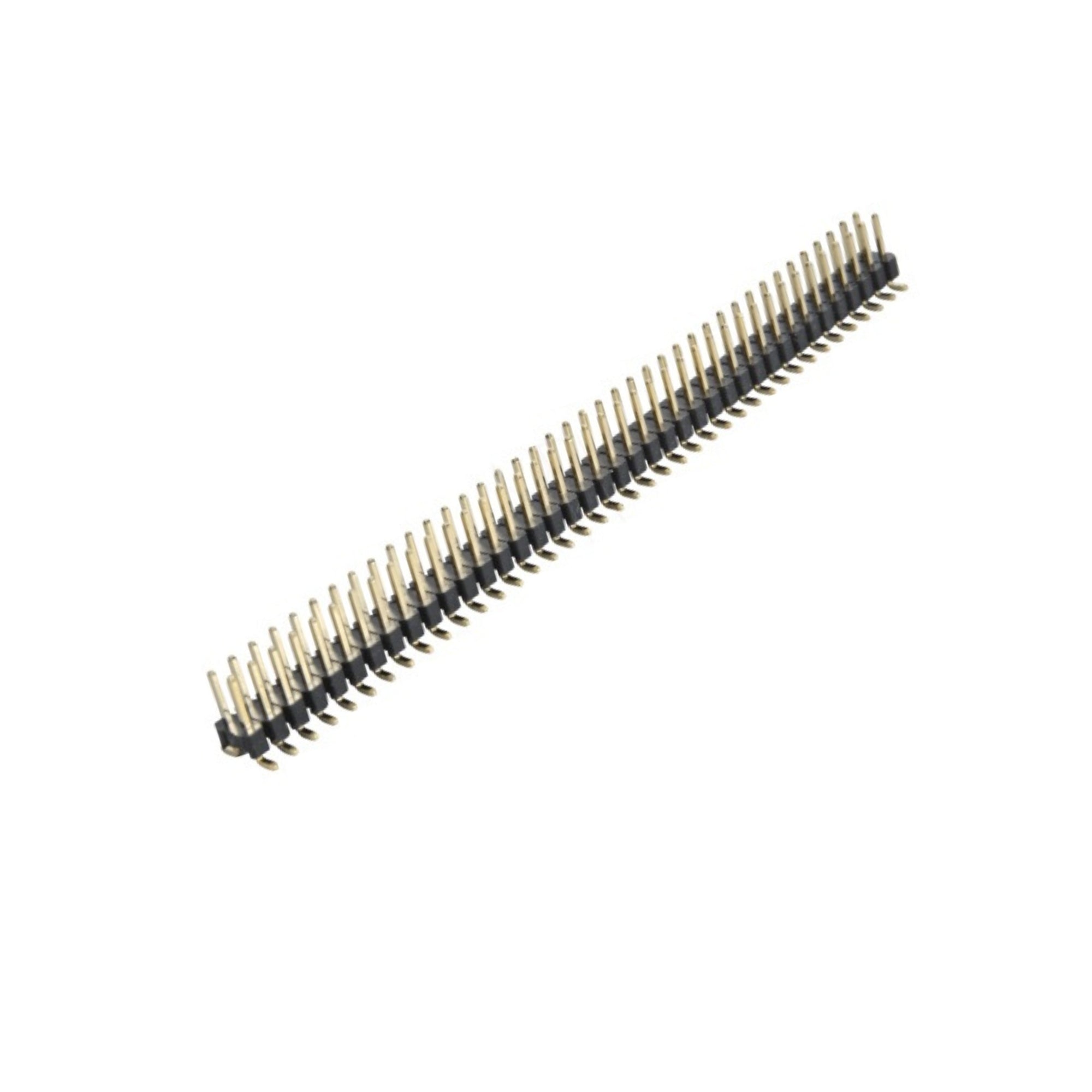 40x2 10mm 2.54mm Pitch Right Angle Gold Male Pin Header