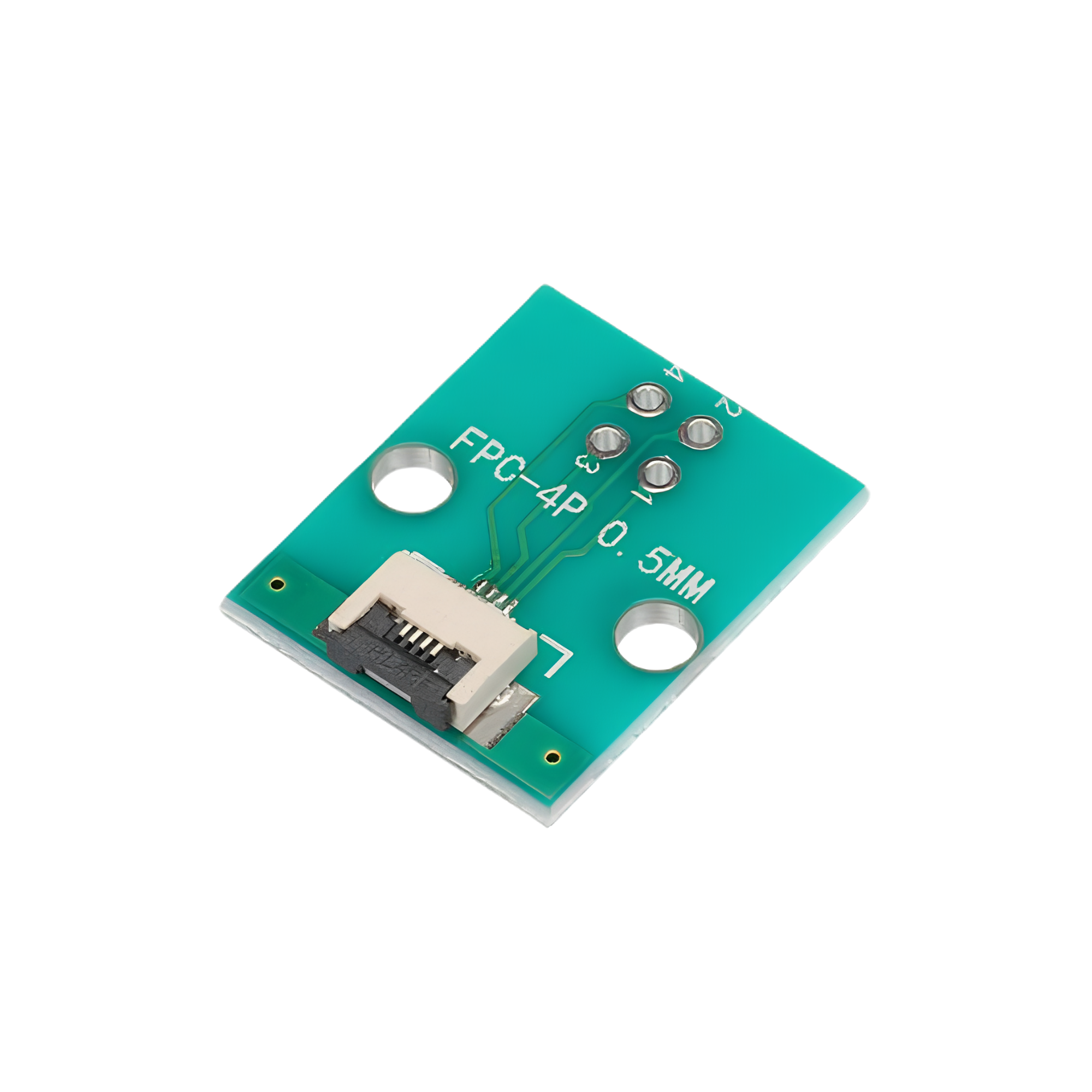4 Pin 0.5mm FFC / FPC Adapter Board With Soldered Connector