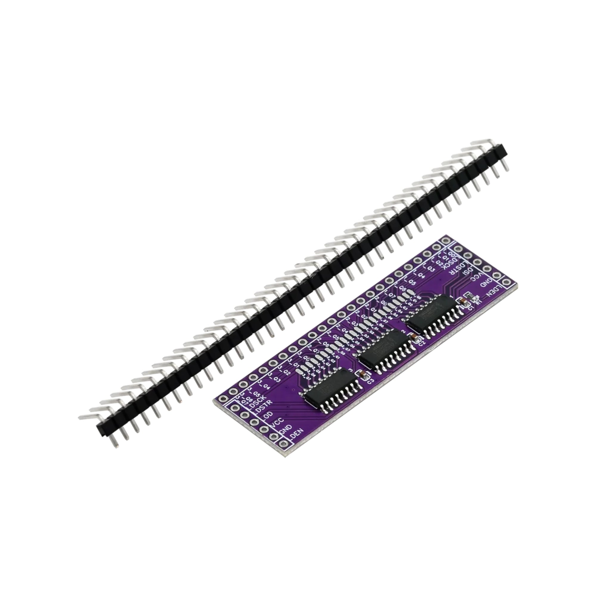 Microcontroller Serial to Parallel Pin IO Expansion Module 74HC595 Output Port Expansion 3 to 24pin LED control