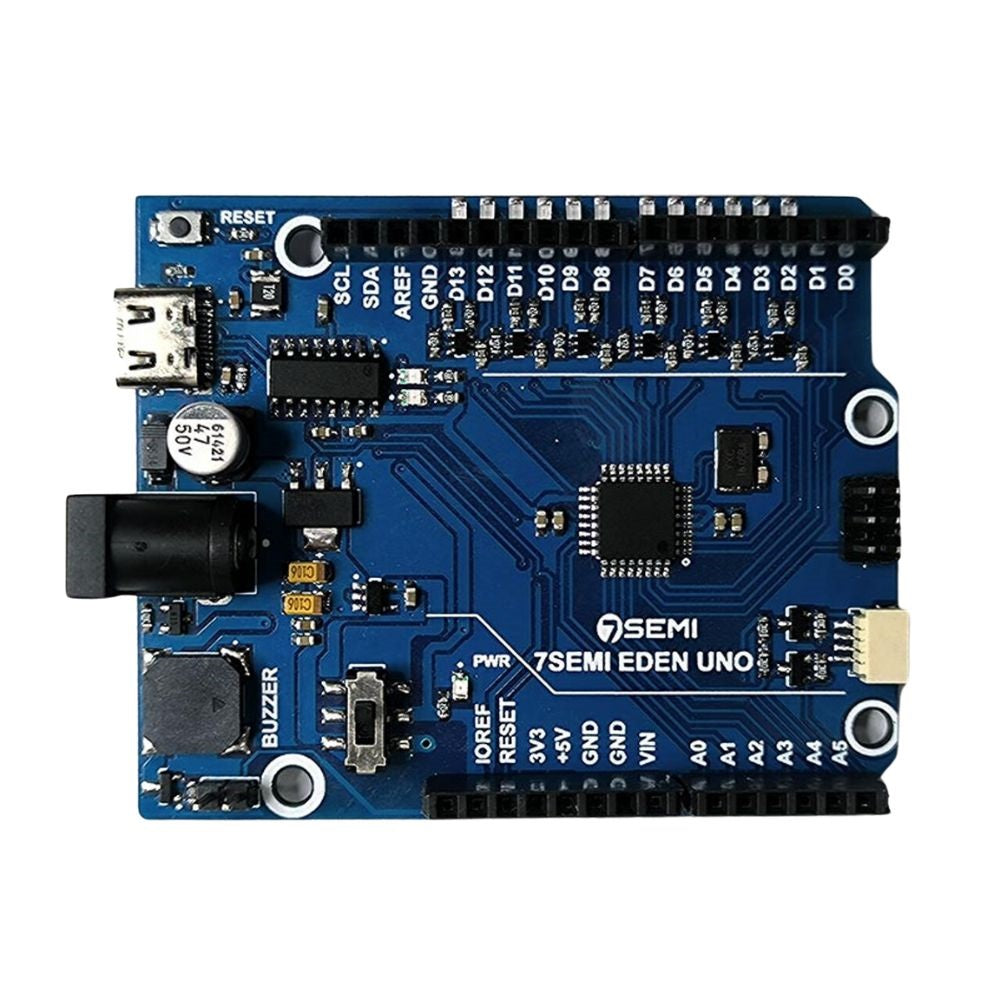 7Semi Eden Uno SMD, USB-C, Buzzer, Qwiic Connect ATmega328P Board