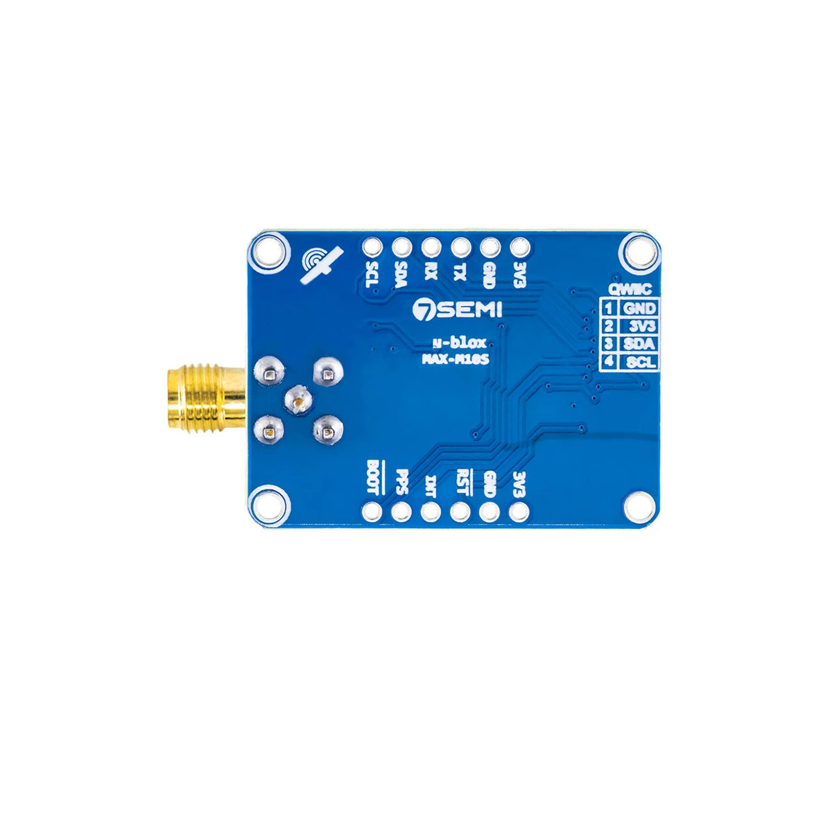 7Semi MAX-M10S Precision GNSS Modem, Industrial Grade