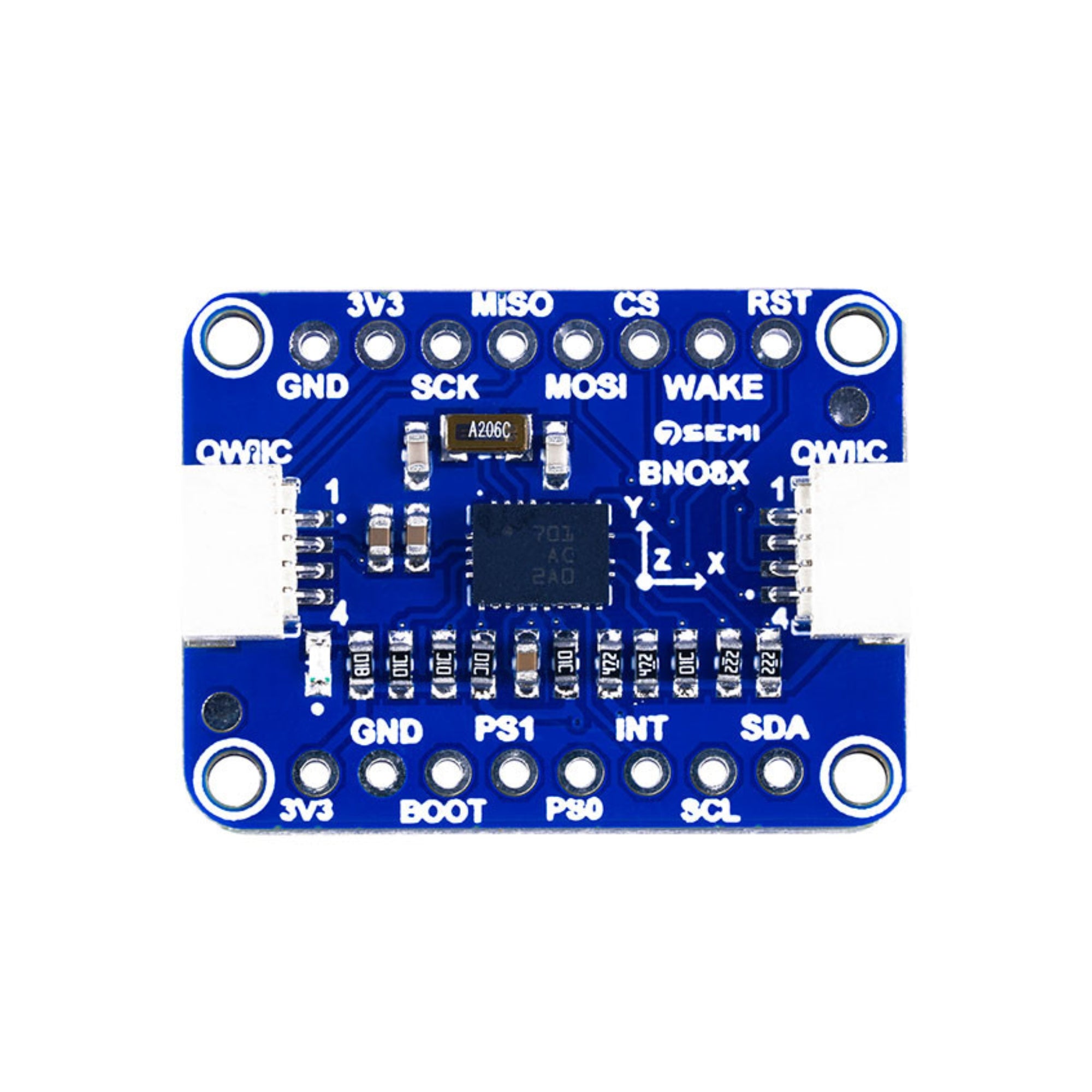 7Semi BNO085 9-DOF Orientation IMU Fusion Breakout Qwiic