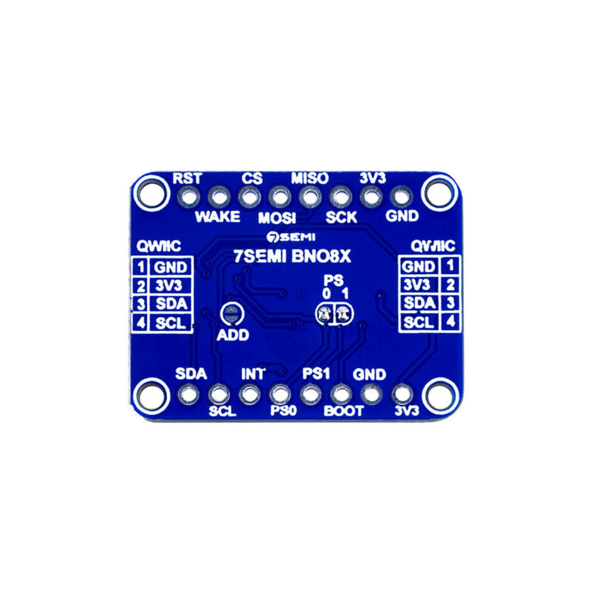 7Semi BNO085 9-DOF Orientation IMU Fusion Breakout Qwiic