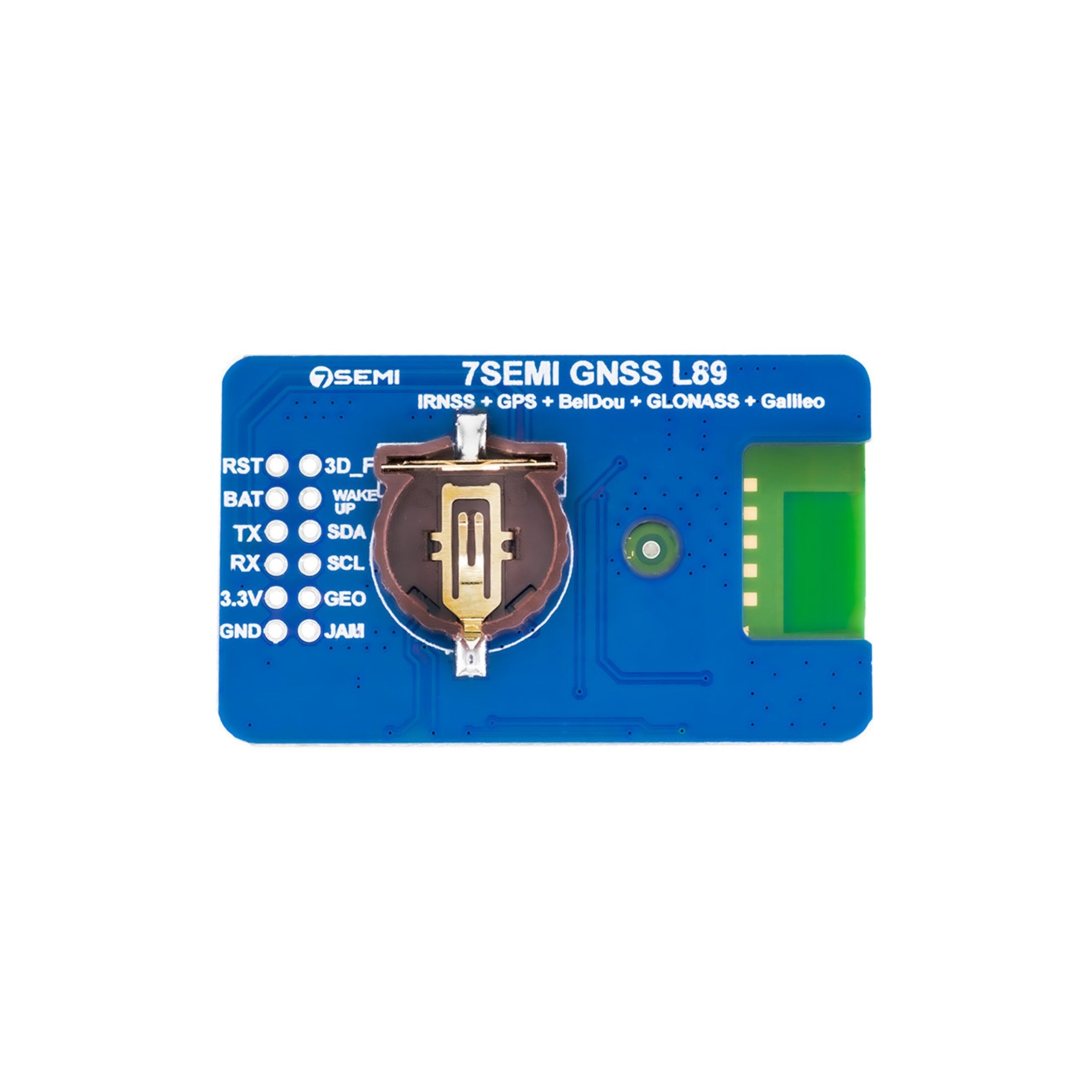 7Semi L89HA Breakout Multi-GNSS engines for GPS, IRNSS, GLONASS, BeiDou, Galileo and QZSS