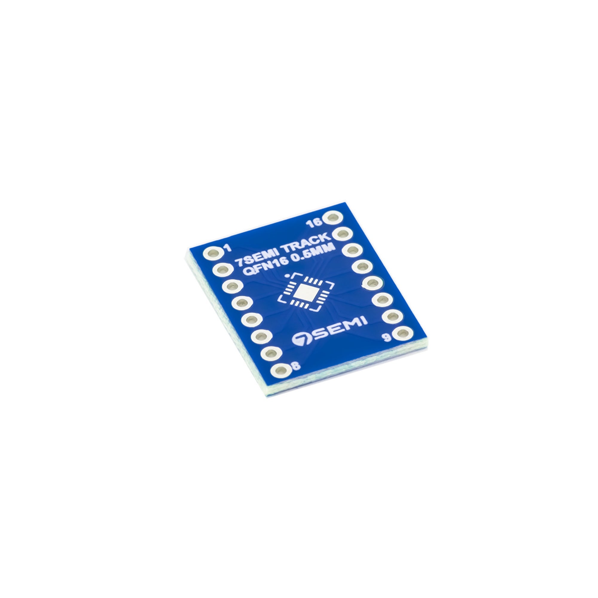 7Semi LGA16 QFN16 0.5mm Breakout Adapter PCB