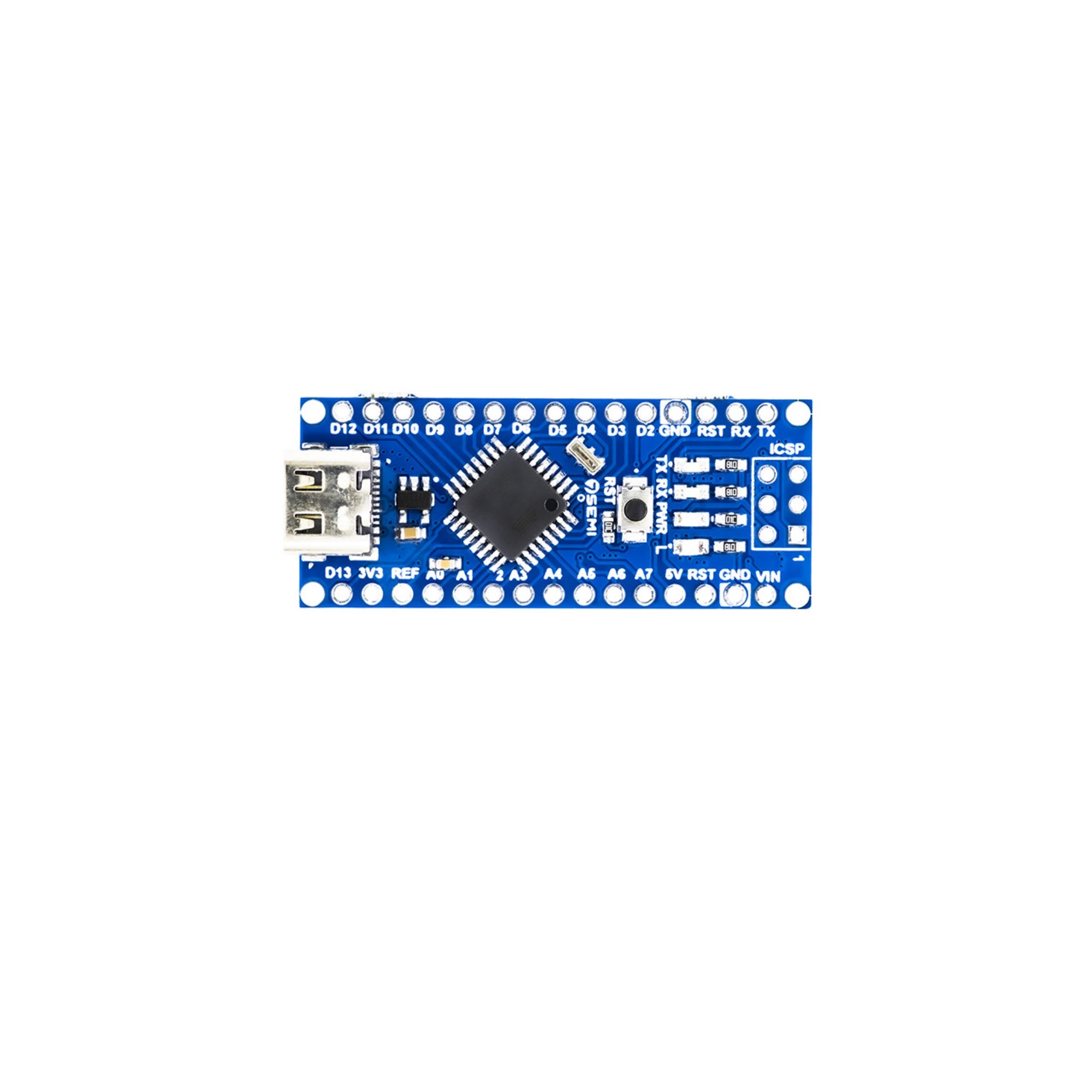 7Semi Nano ATmega328P Board, USB-C CH340