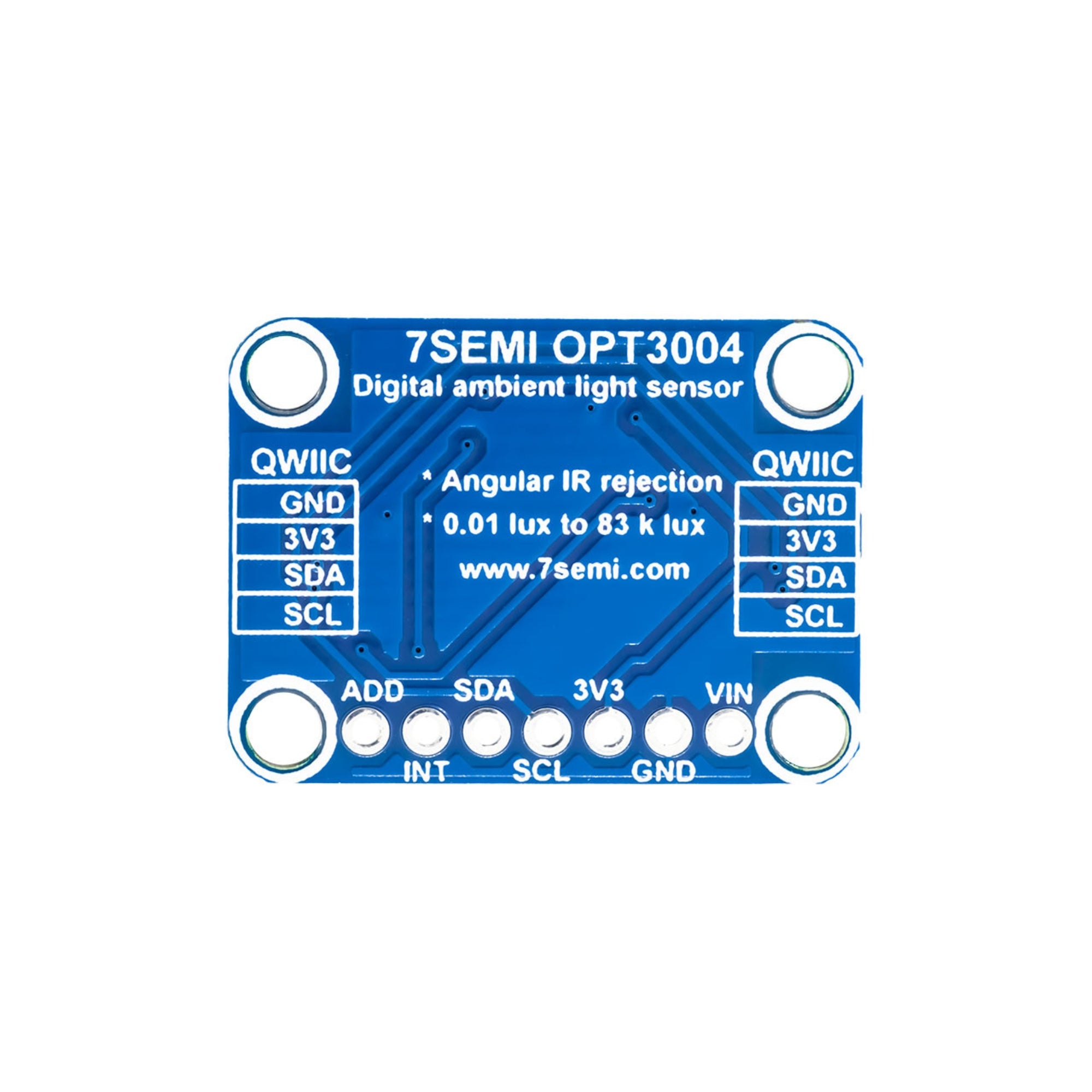 7Semi OPT3004 Digital Ambient Light Sensor (ALS) Breakout I2C STEMMA QT / Qwiic