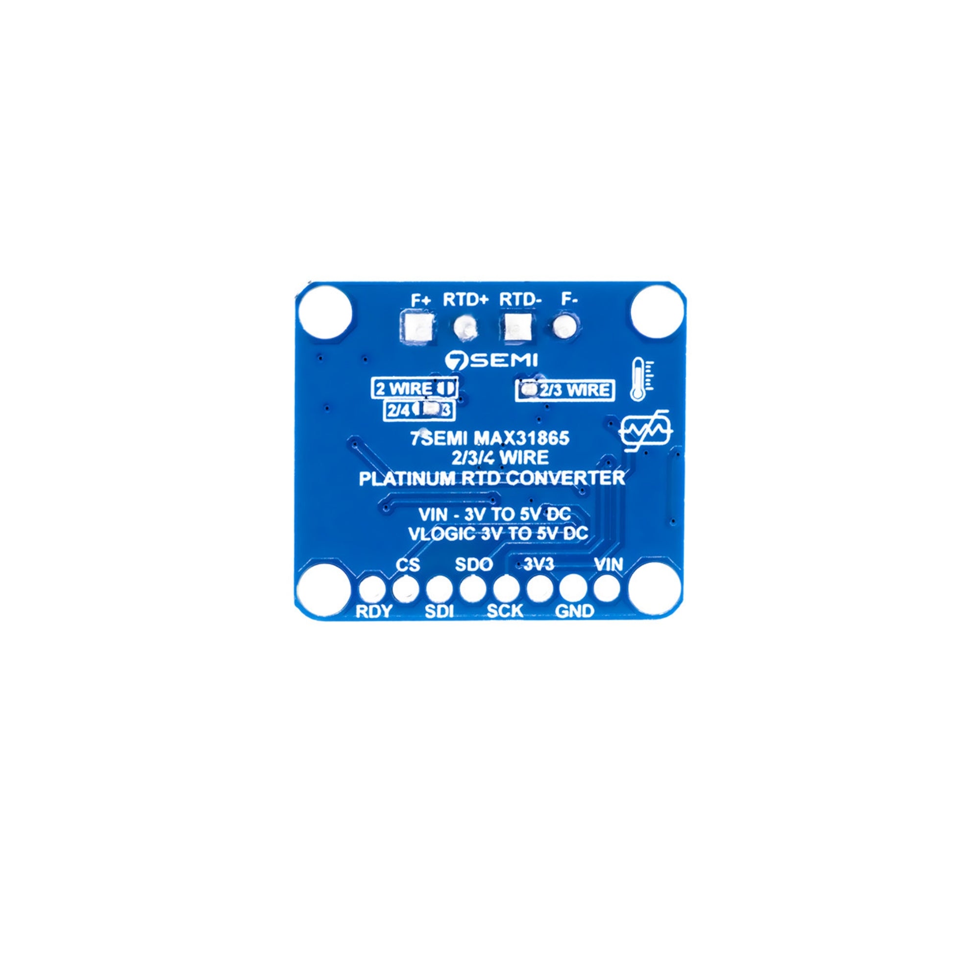 7Semi PT100 RTD 2-Wire Temperature Sensor Amplifier Breakout Board - MAX31865