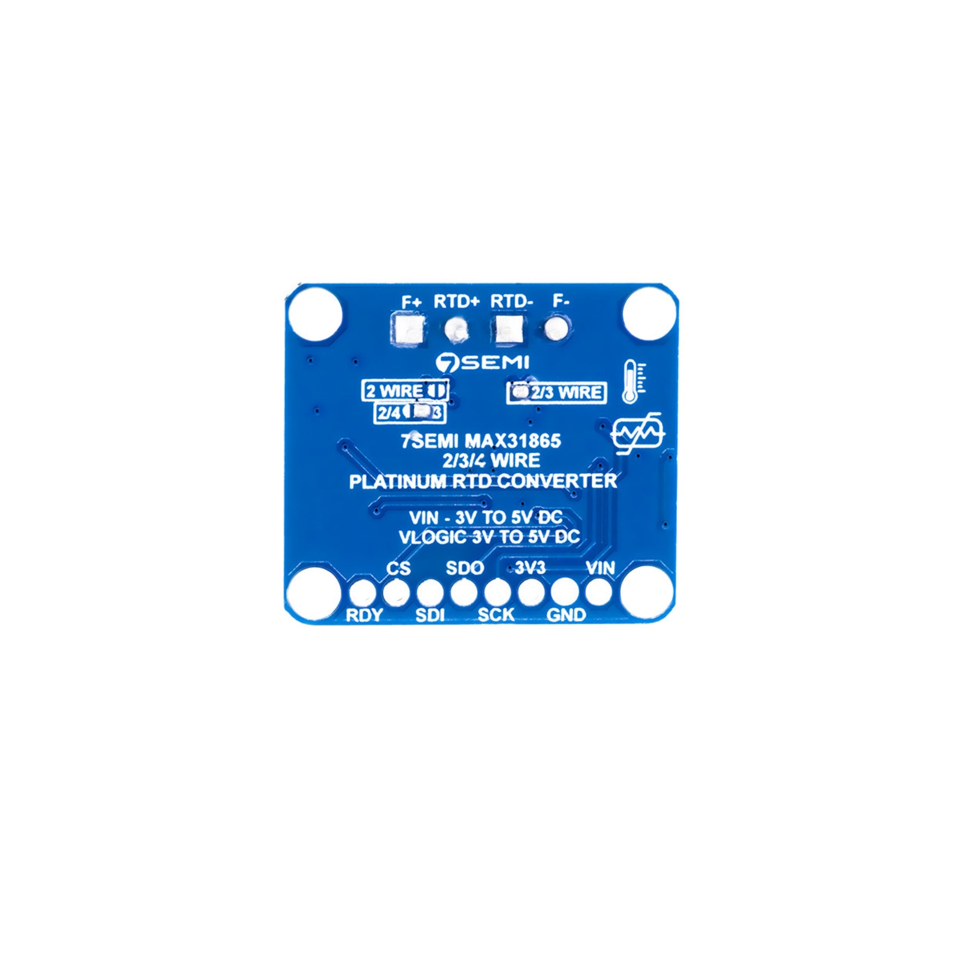 7Semi PT100 RTD 3-Wire Temperature Sensor Amplifier Breakout Board - MAX31865