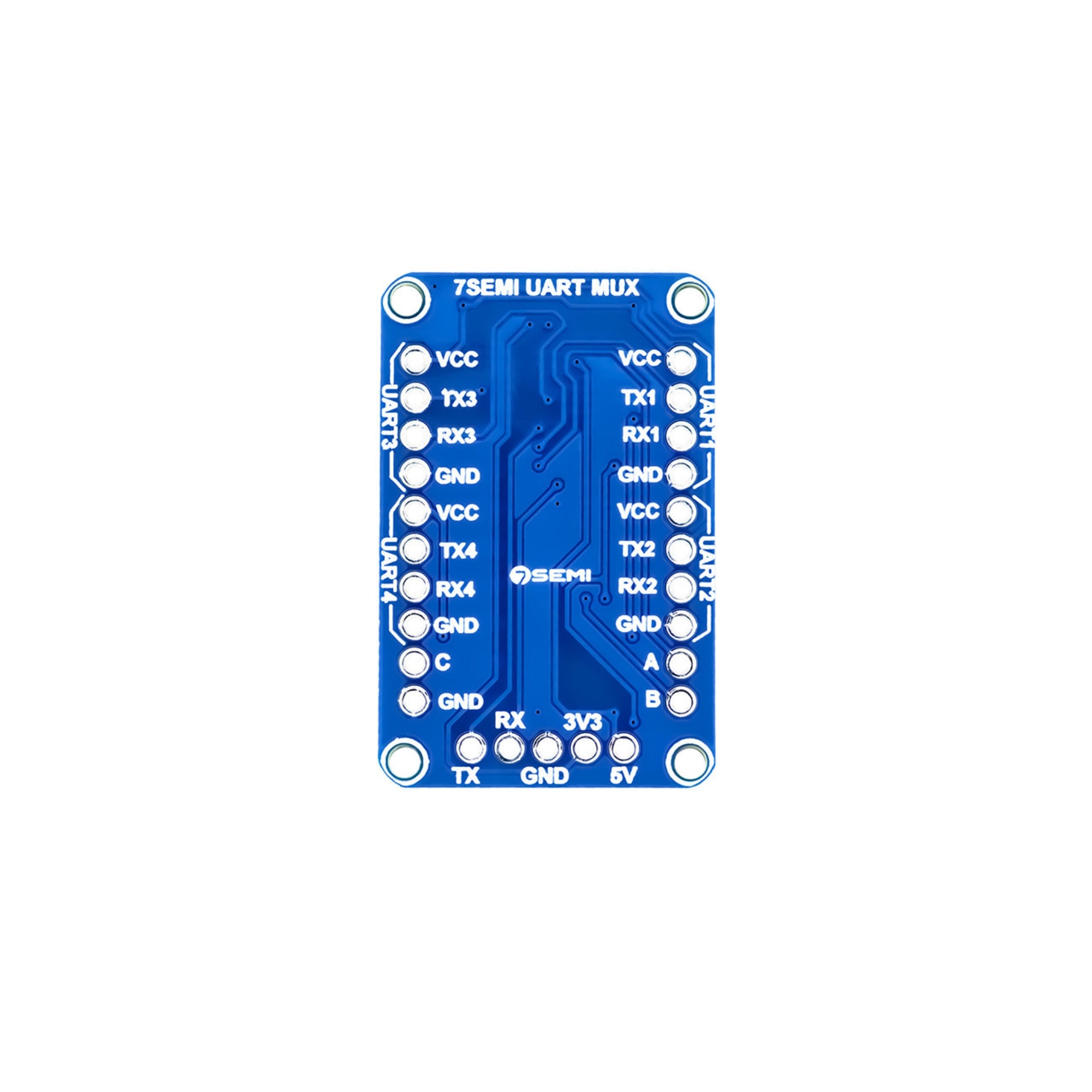 7Semi UART Mux Demux Breakout Board - 4 Channel (SN74LV4052)