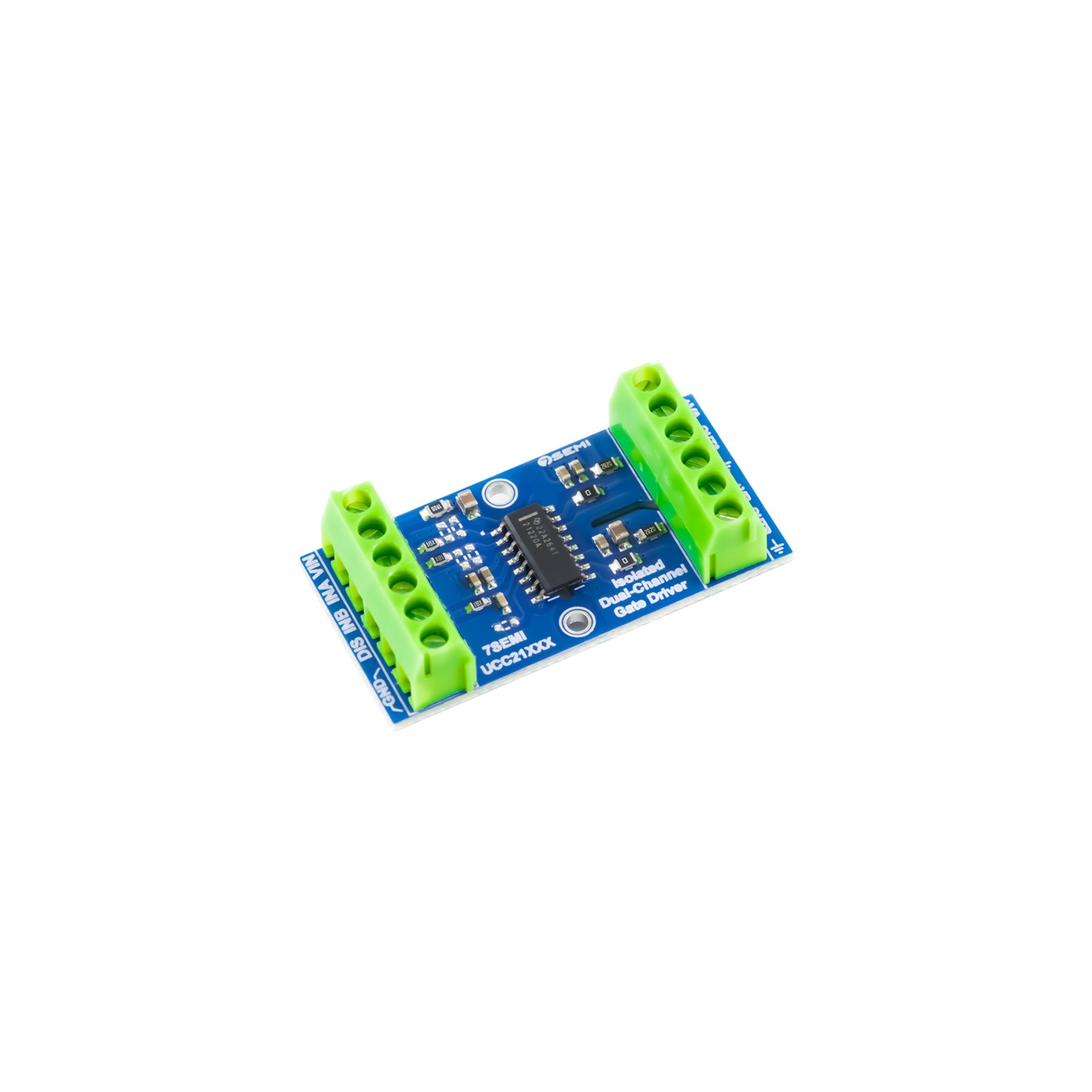 7Semi UCC21220A Dual-channel Isolated Gate Driver Breakout