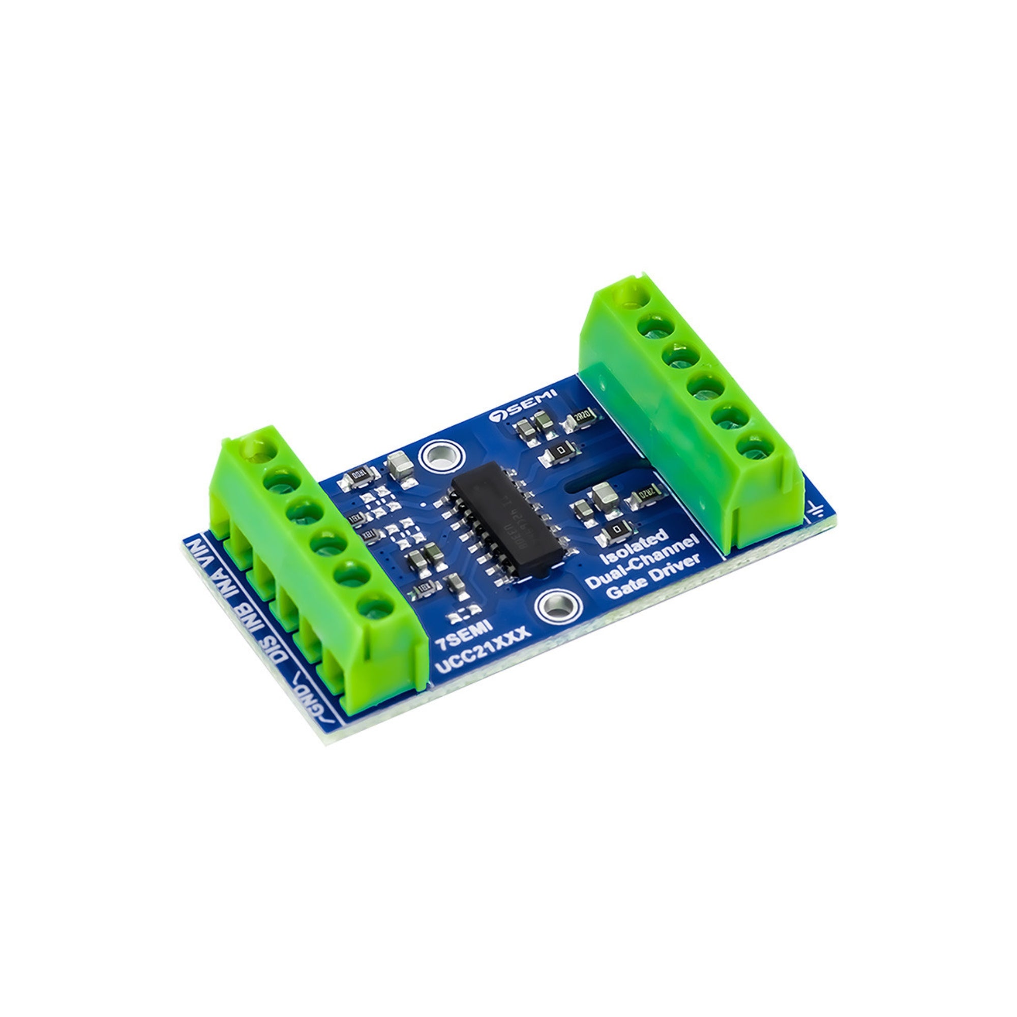 7Semi UCC21330 Dual-channel Isolated Gate Driver Breakout