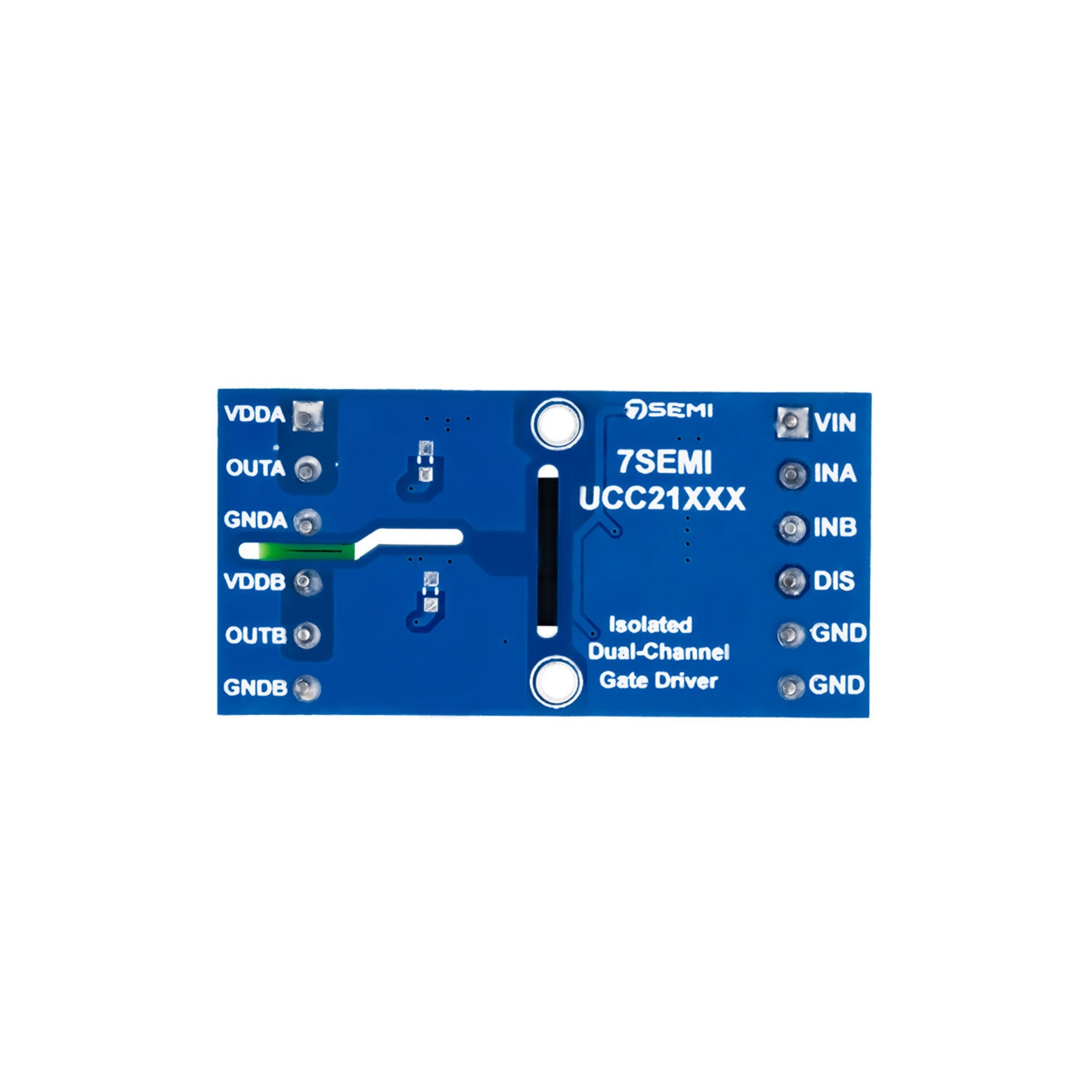 7Semi UCC21330 Dual-channel Isolated Gate Driver Breakout