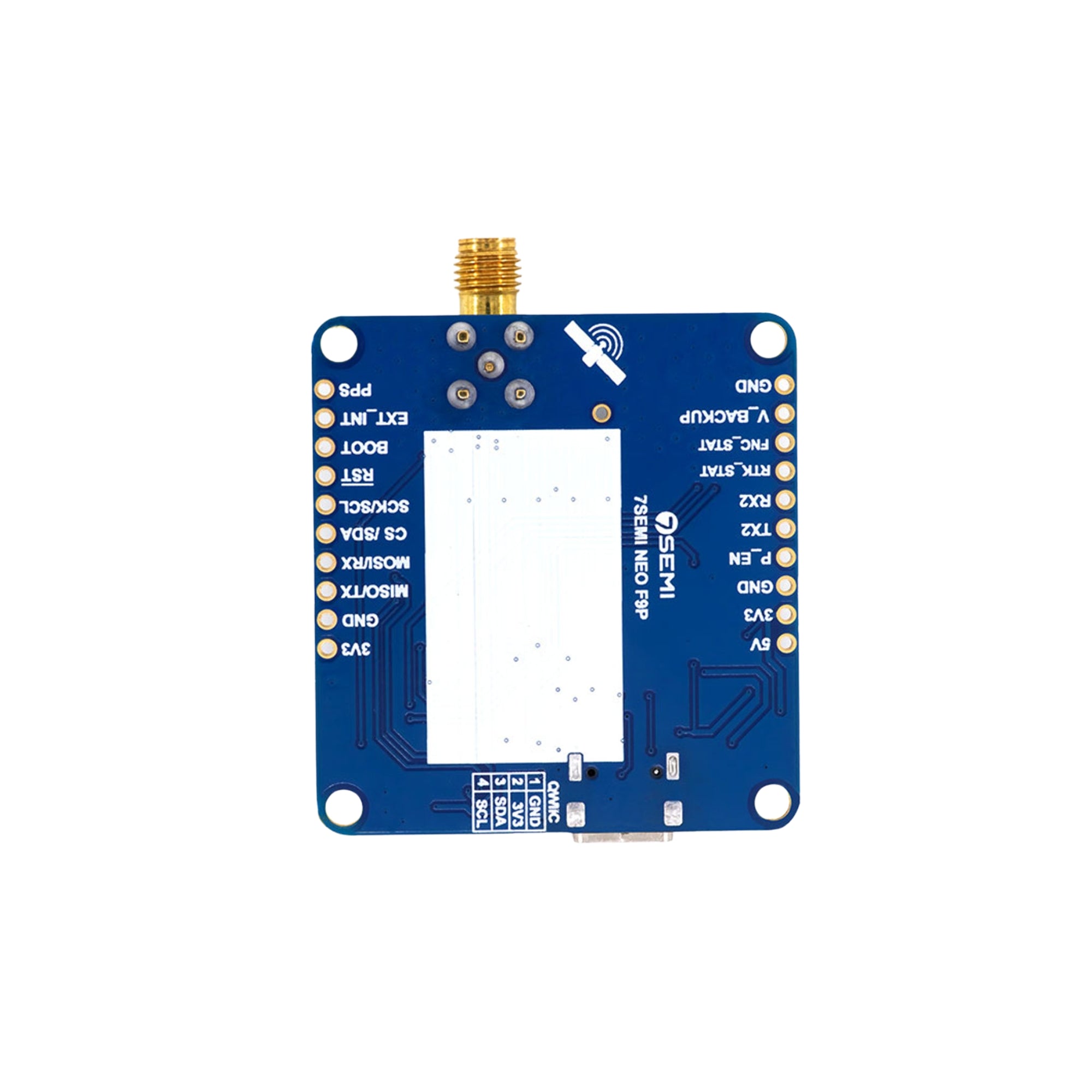 7Semi ZED-F9P Dual-band GNSS RTK SMA Modem