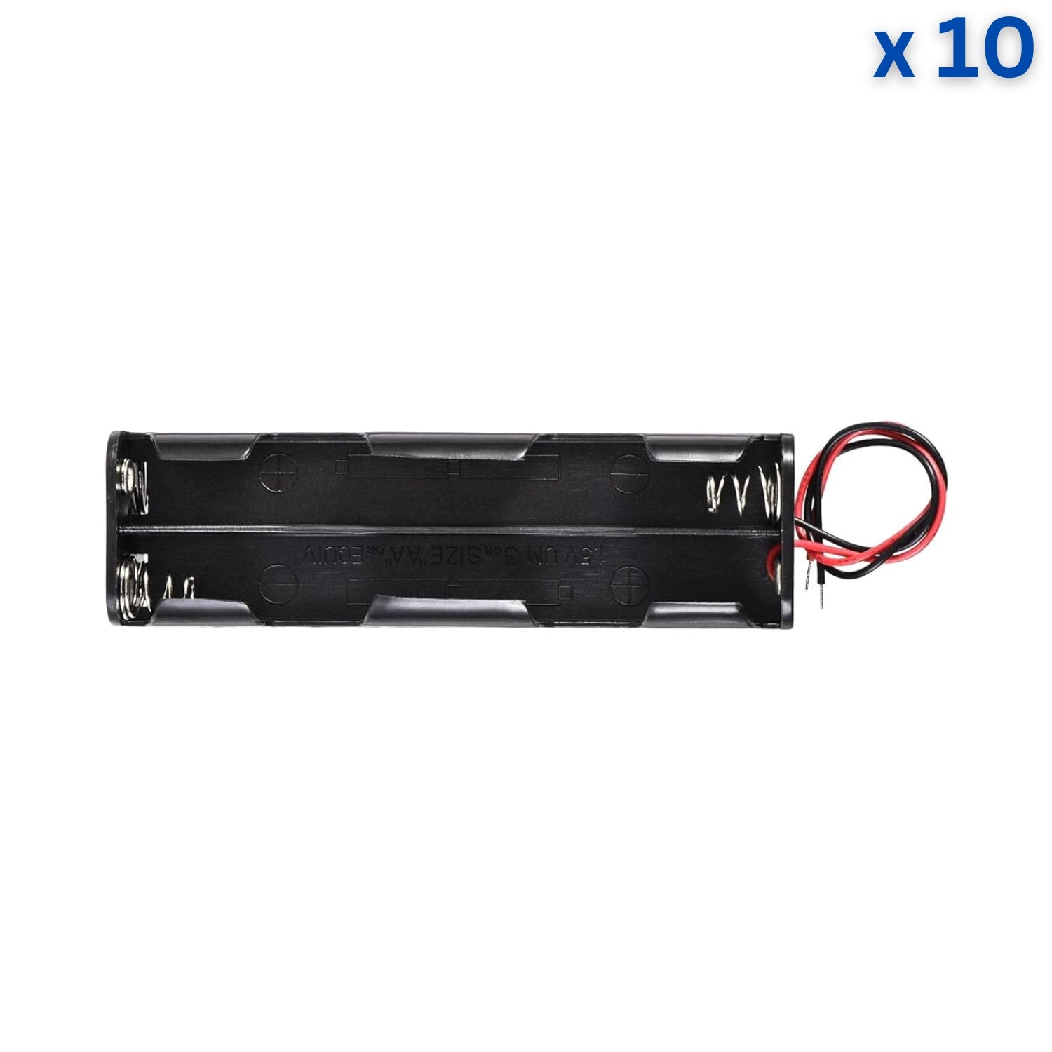 8 x 1.5V AA Battery Strip Case Connector - Long Front-Back