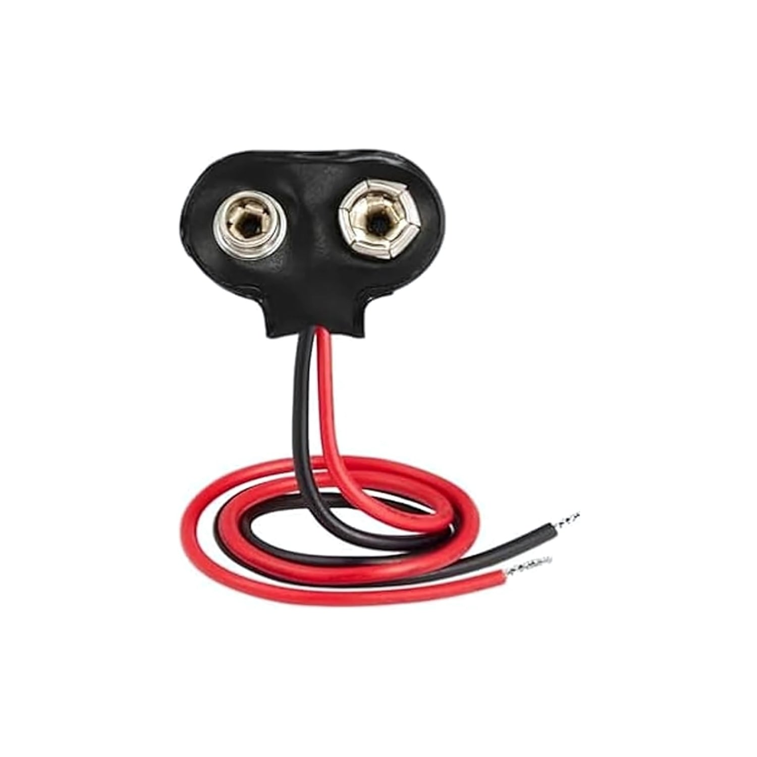 9V Battery Snap Black