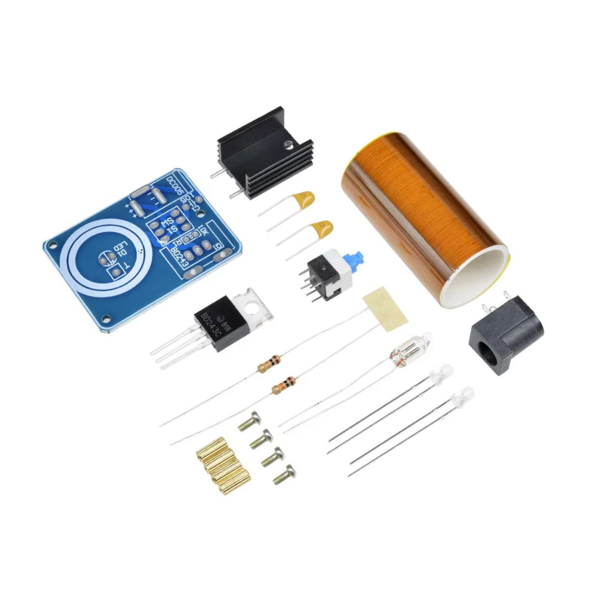 BD243 MINI Tesla Coil DIY Kit