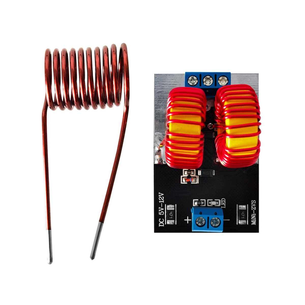 DC 5-12V Mini ZVS Low Voltage Induction Heating Power Supply Module Induction Heating board for induction Heating with Coil