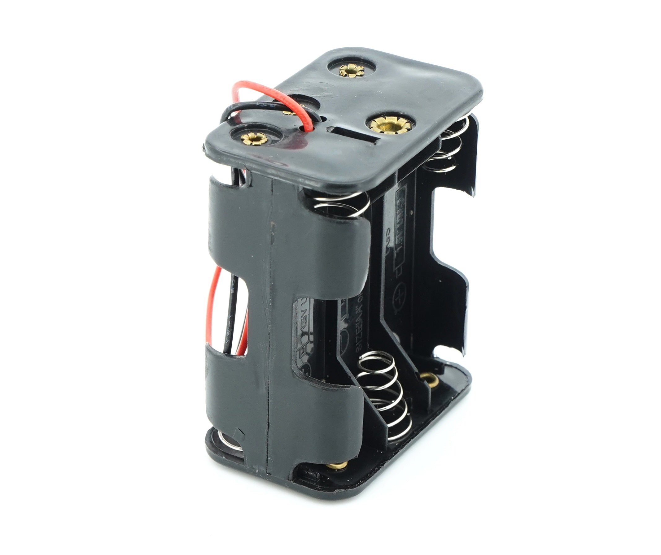 6 x 1.5V AA Battery Case Connector - Front-Back