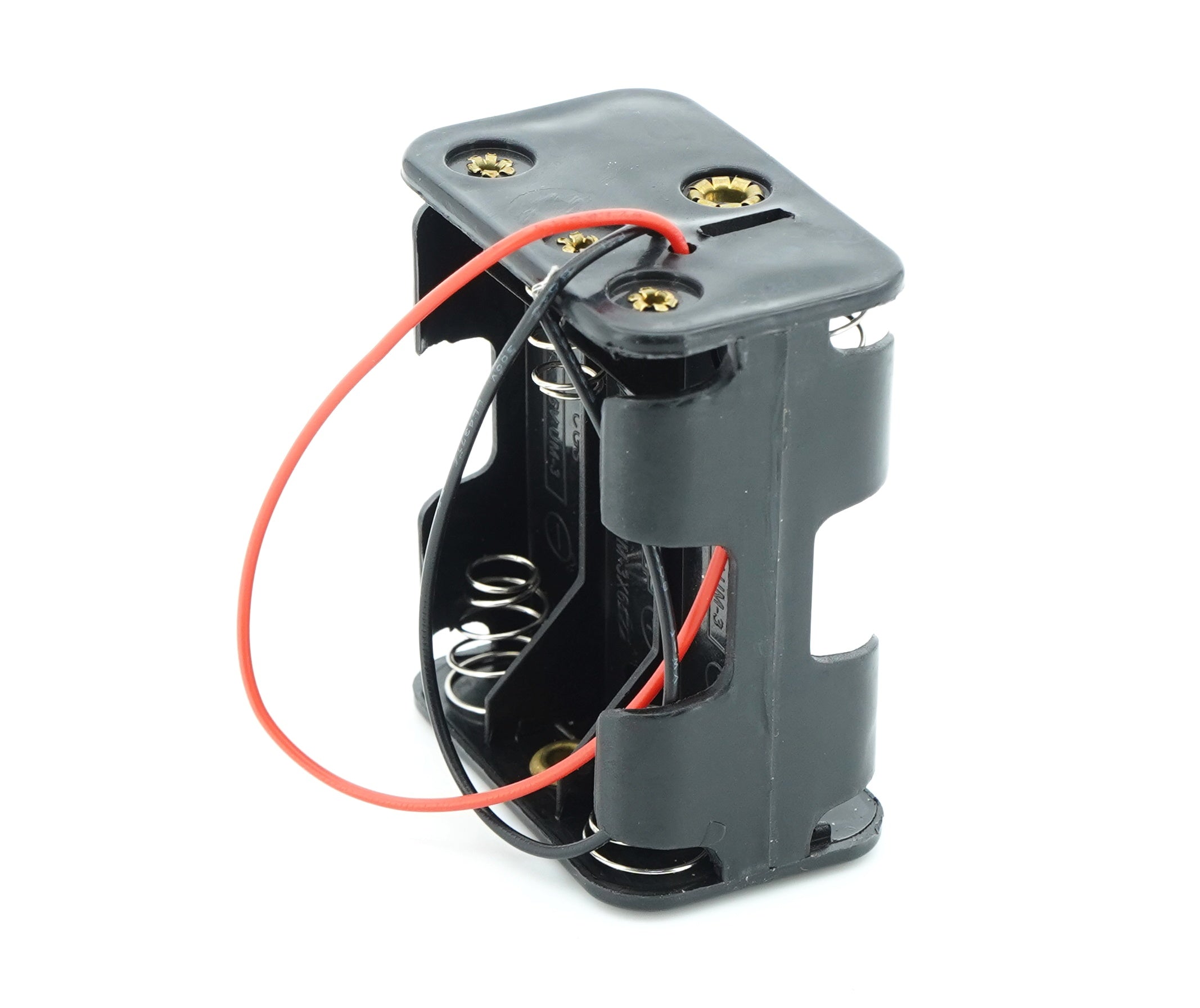 6 x 1.5V AA Battery Case Connector - Front-Back