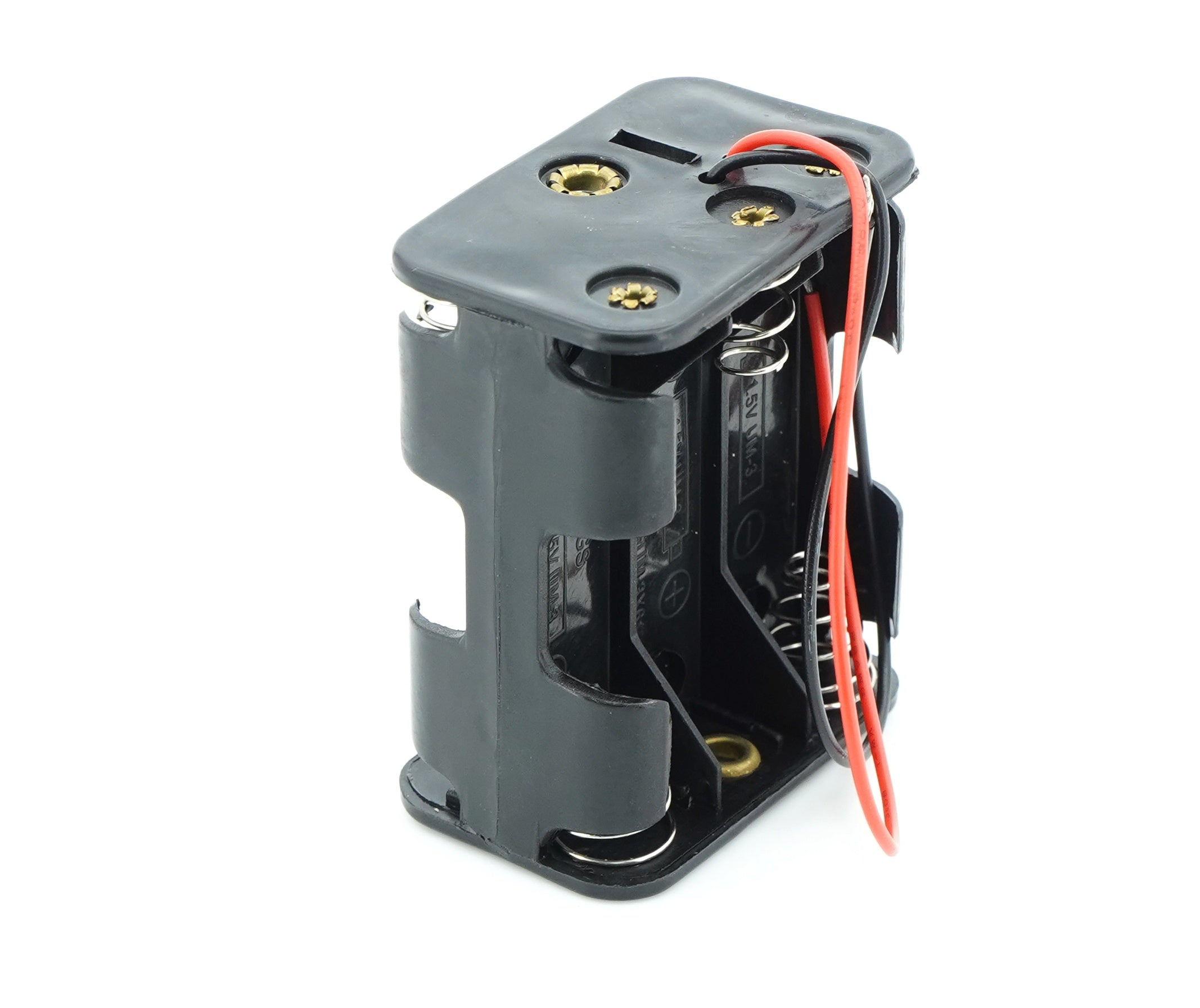 6 x 1.5V AA Battery Case Connector - Front-Back