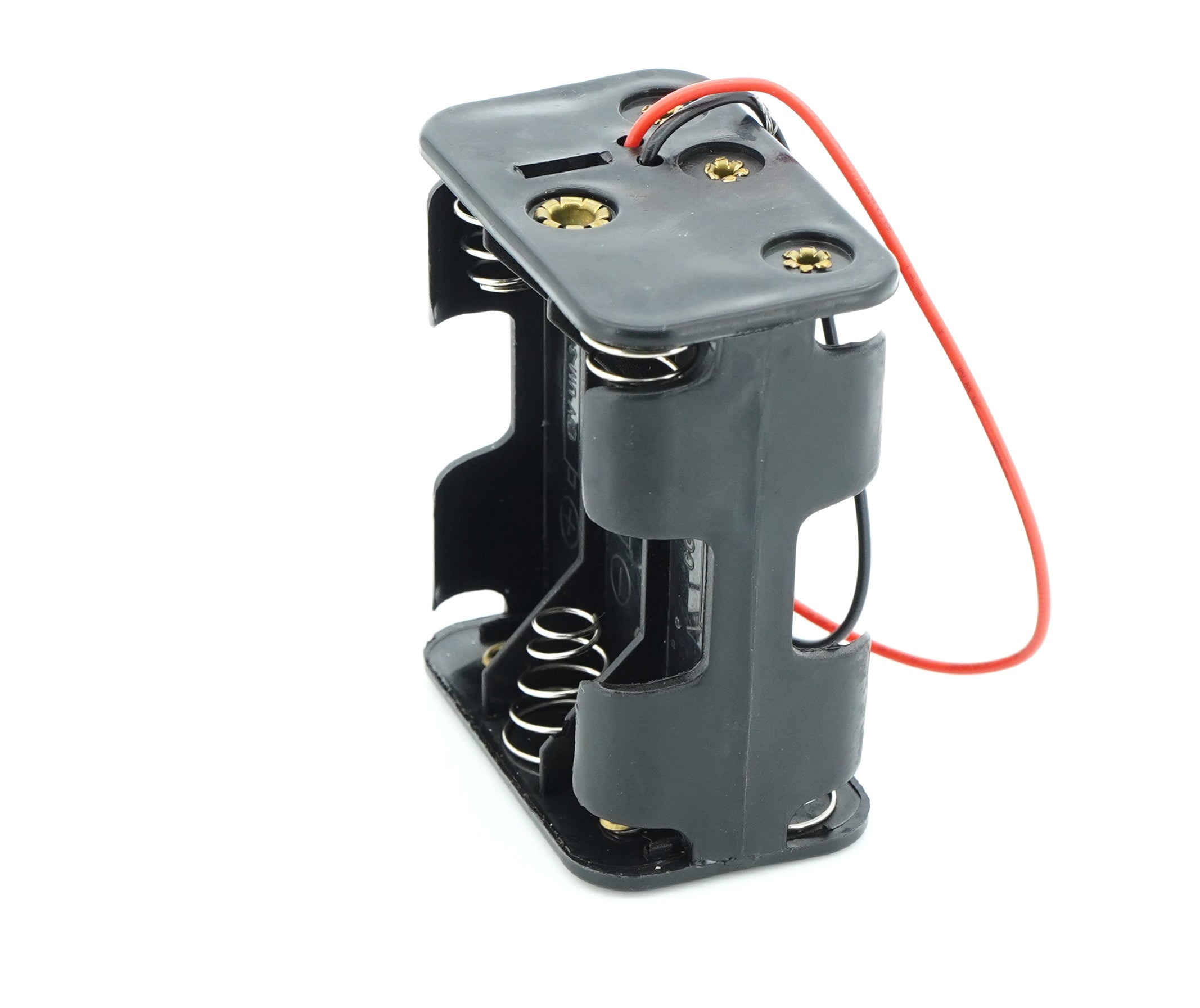 6 x 1.5V AA Battery Case Connector - Front-Back