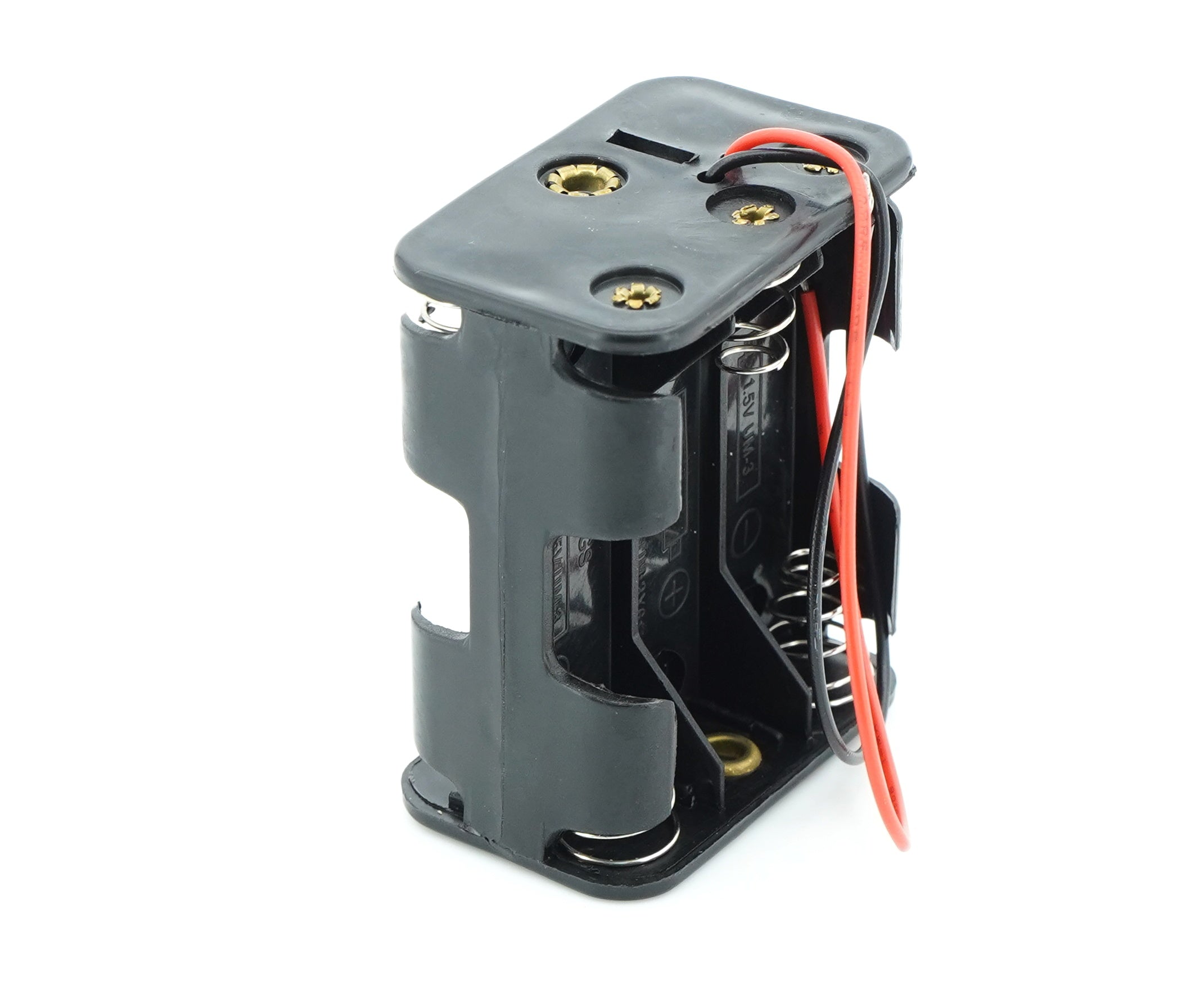 6 x 1.5V AA Battery Case Connector - Front-Back