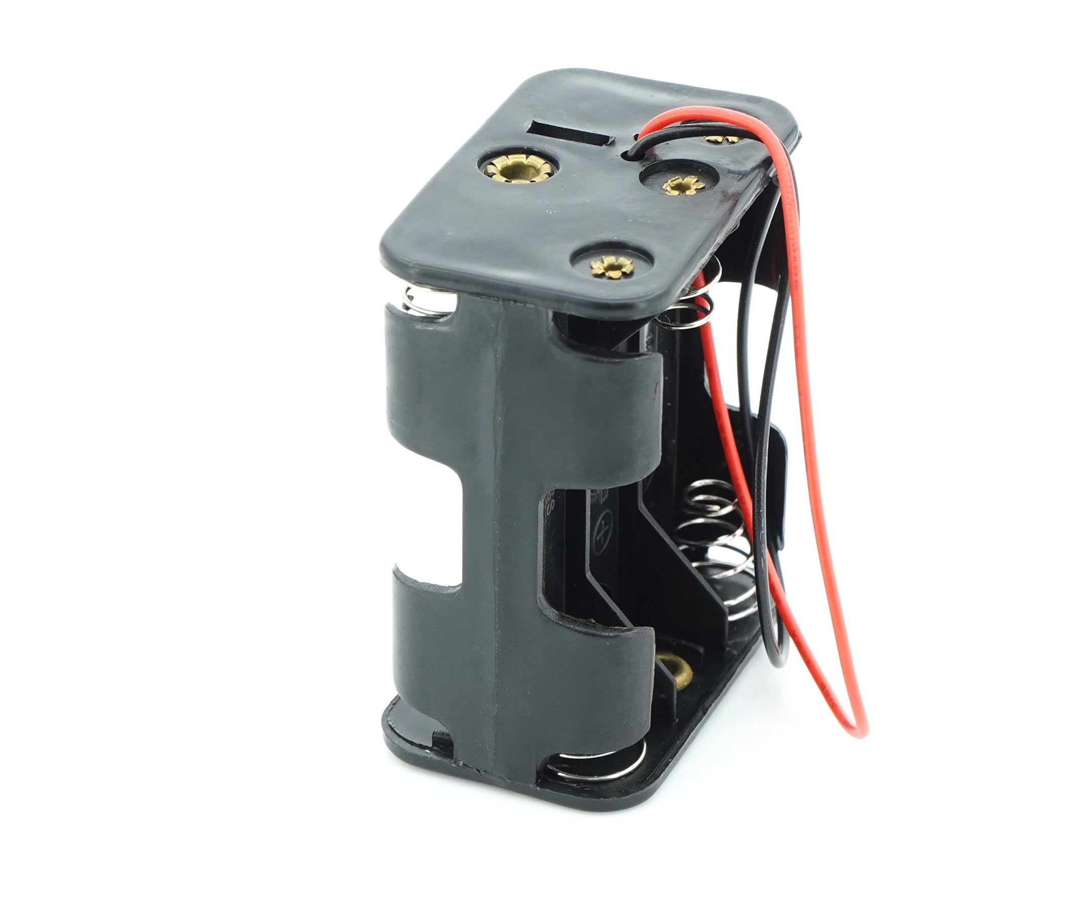 6 x 1.5V AA Battery Case Connector - Front-Back