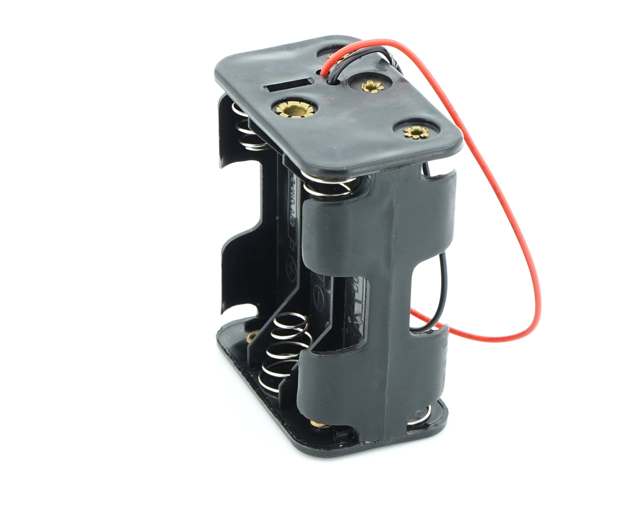 6 x 1.5V AA Battery Case Connector - Front-Back