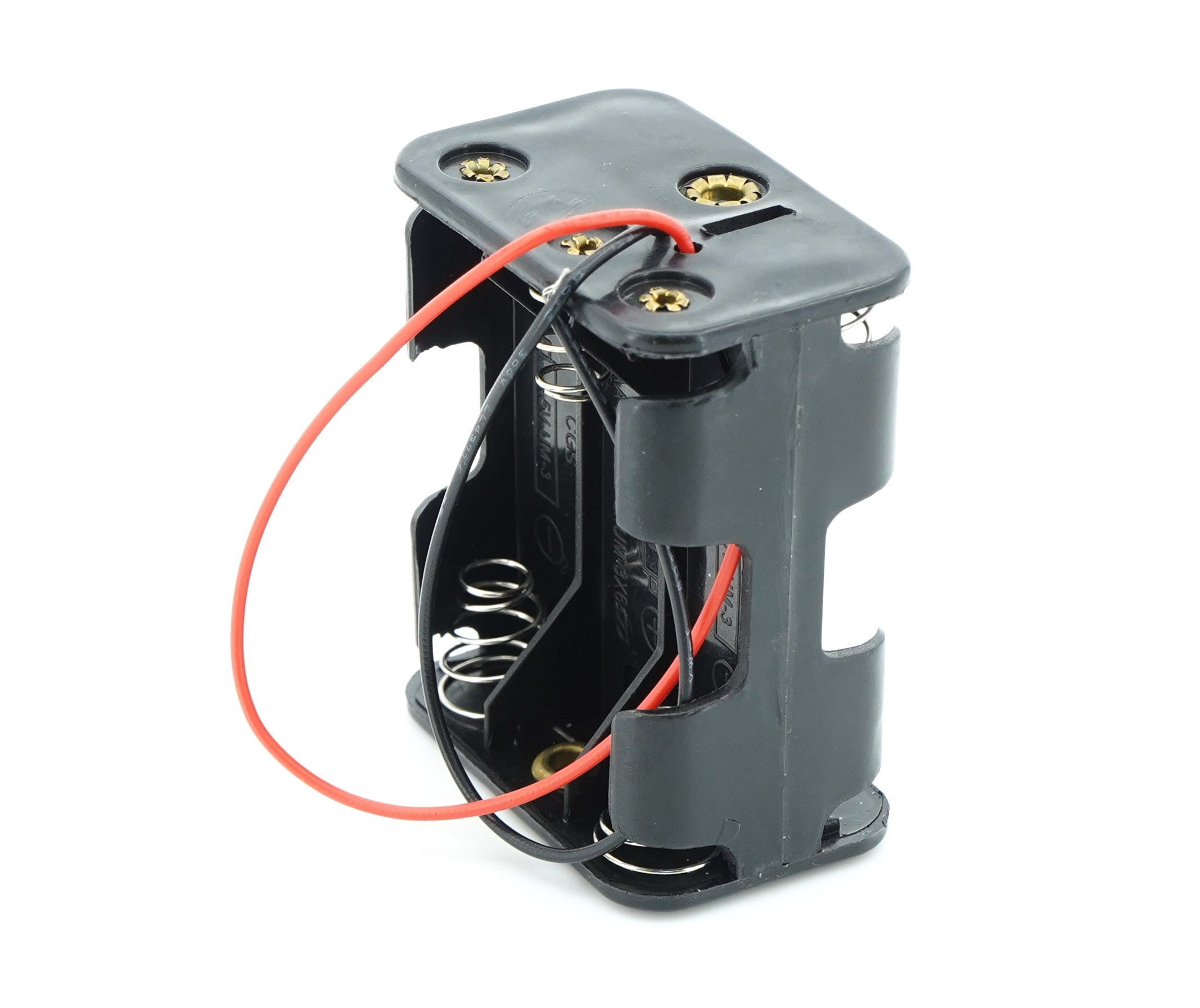 6 x 1.5V AA Battery Case Connector - Front-Back