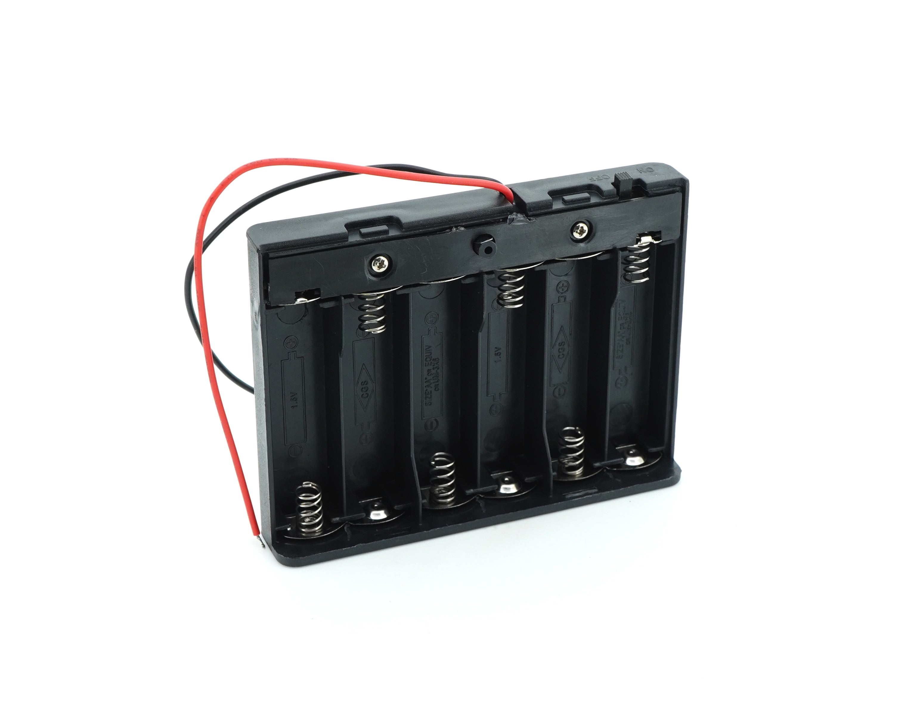 6 x 1.5V AA Battery Case Connector with Cover
