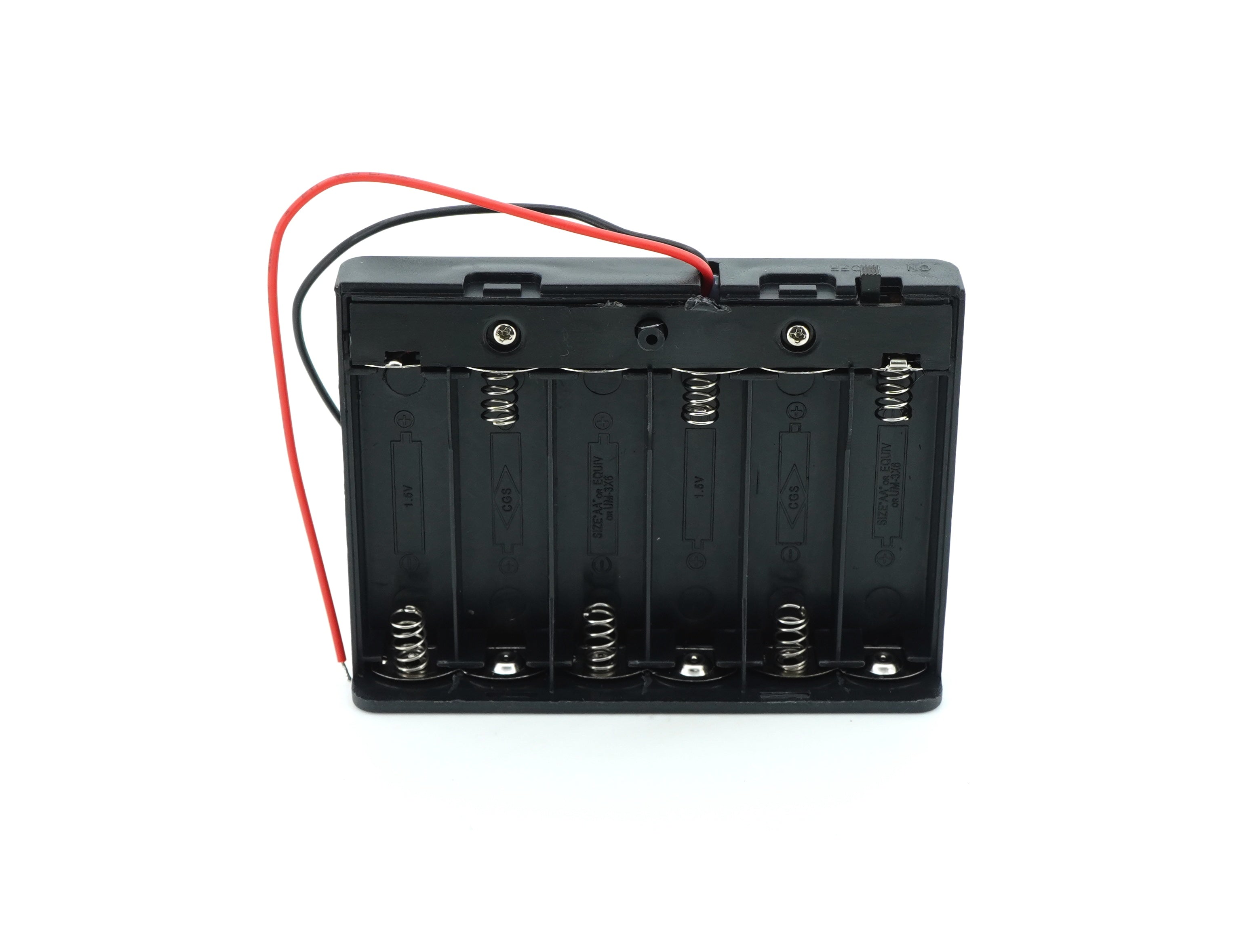 6 x 1.5V AA Battery Case Connector with Cover