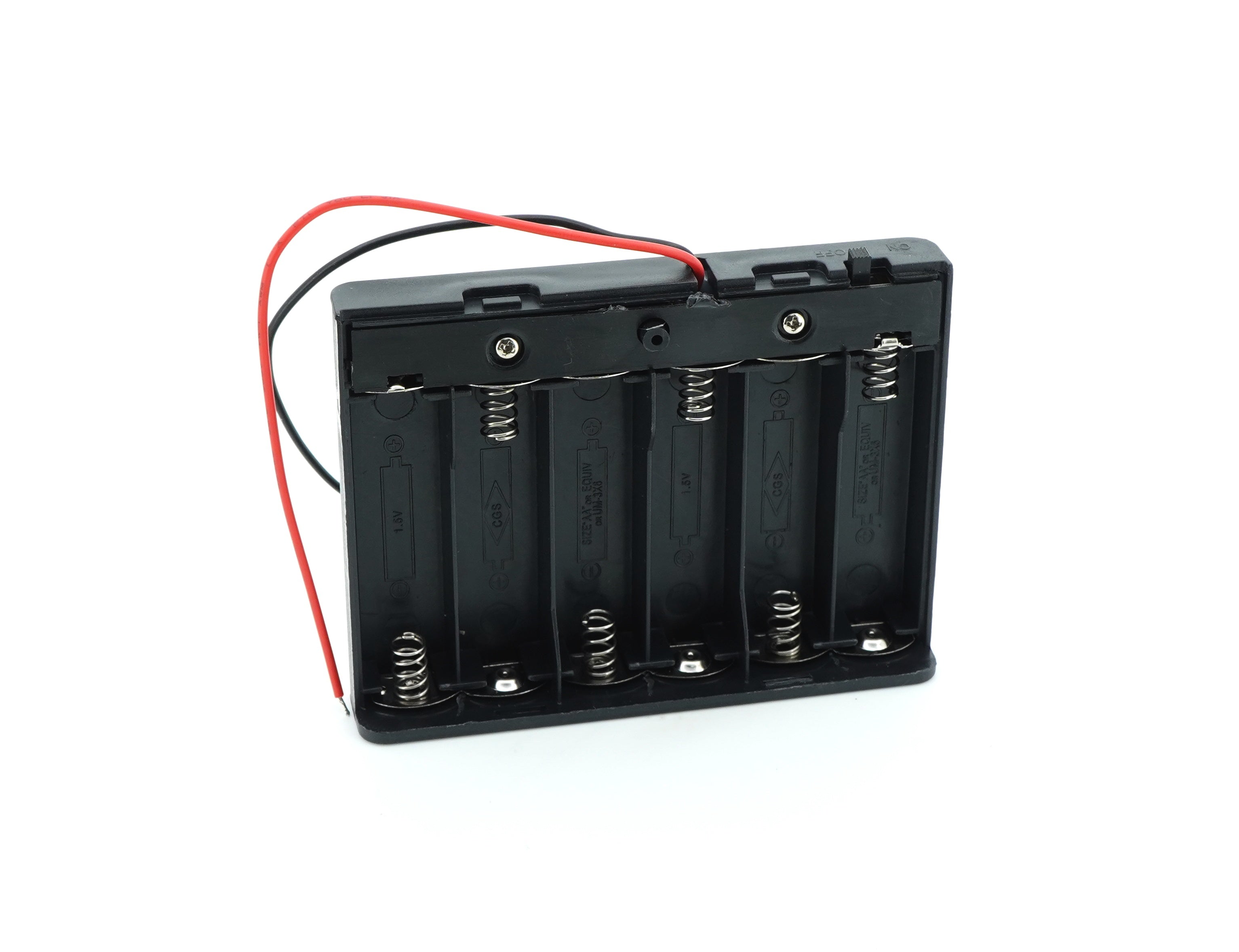 6 x 1.5V AA Battery Case Connector with Cover