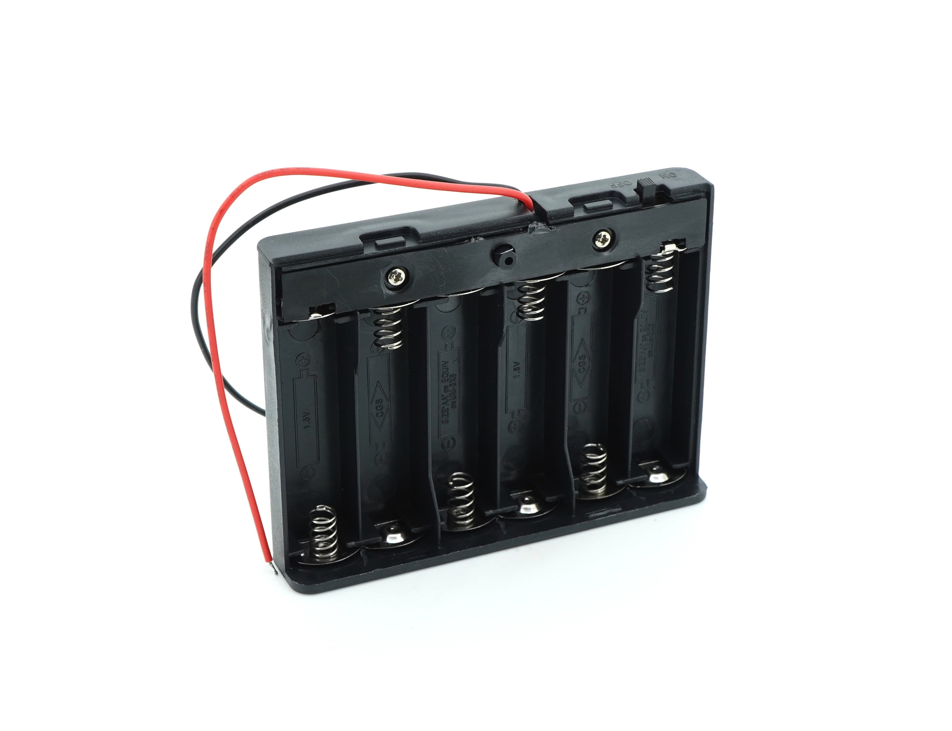 6 x 1.5V AA Battery Case Connector with Cover