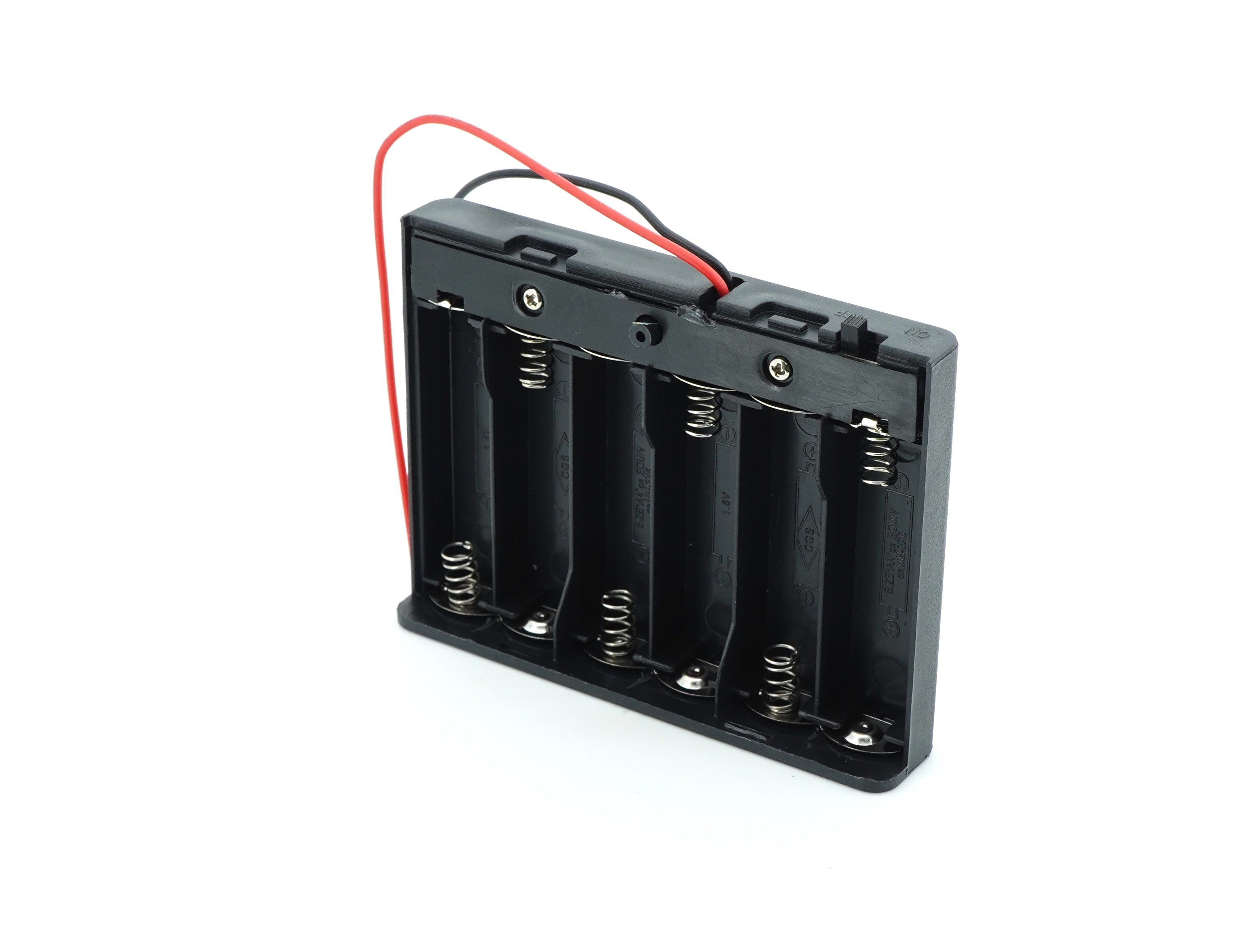 6 x 1.5V AA Battery Case Connector with Cover