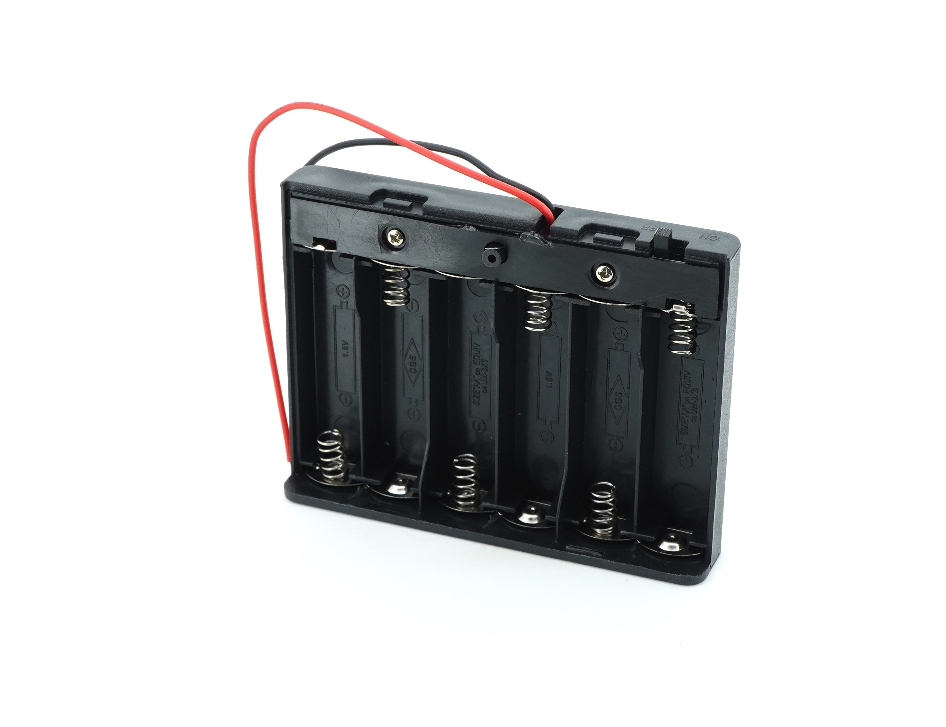 6 x 1.5V AA Battery Case Connector with Cover