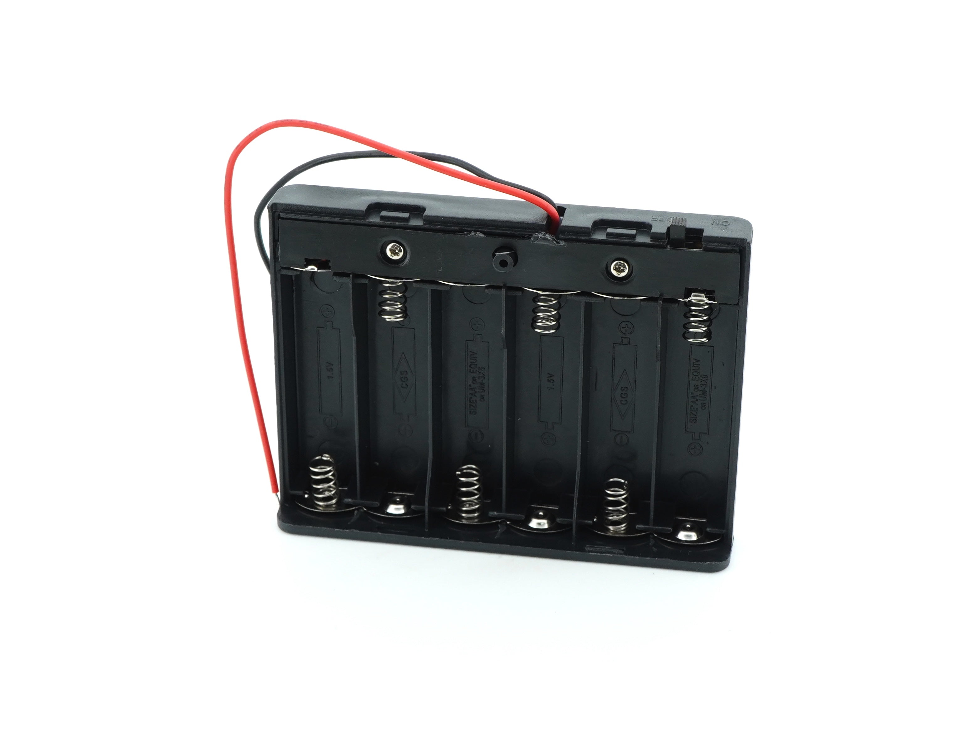 6 x 1.5V AA Battery Case Connector with Cover